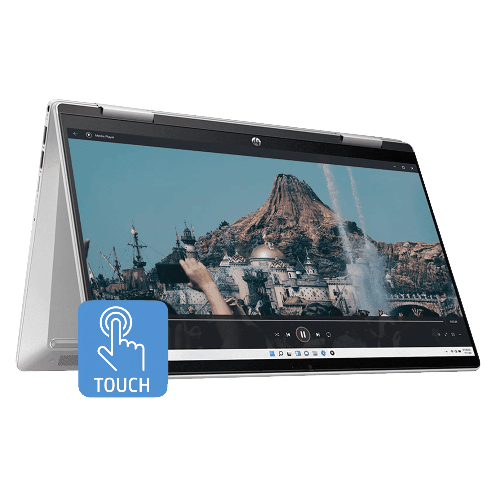 HP Pavillion 14-ek1148TU Intel Core i5 13th Generation Touchscreen 2-in-1 Laptop (16GB, 512 GB SSD, Windows 11 Home, 14 inch Full HD Display, MS Office Home 2024, Natural Silver, 1.51 KG)