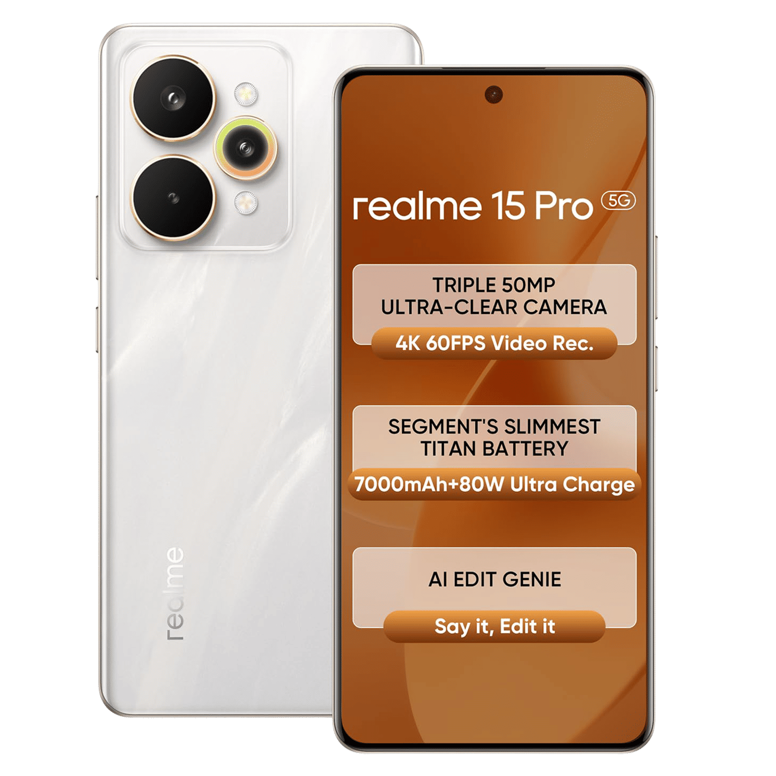 realme 15 Pro 5G (8GB RAM, 256GB, Flowing Silver