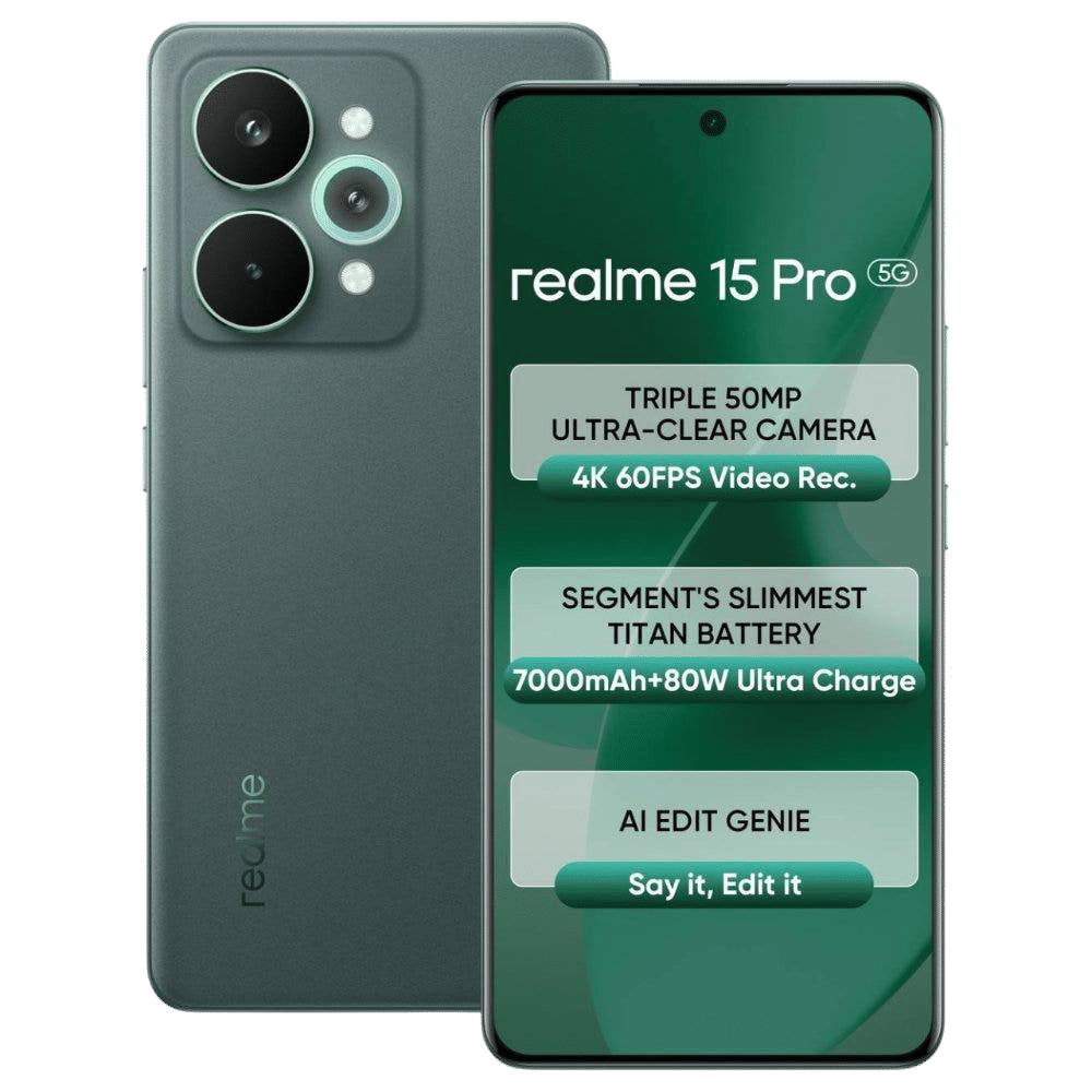 realme 15 Pro 5G (8GB RAM, 256GB, Velvet Green)
