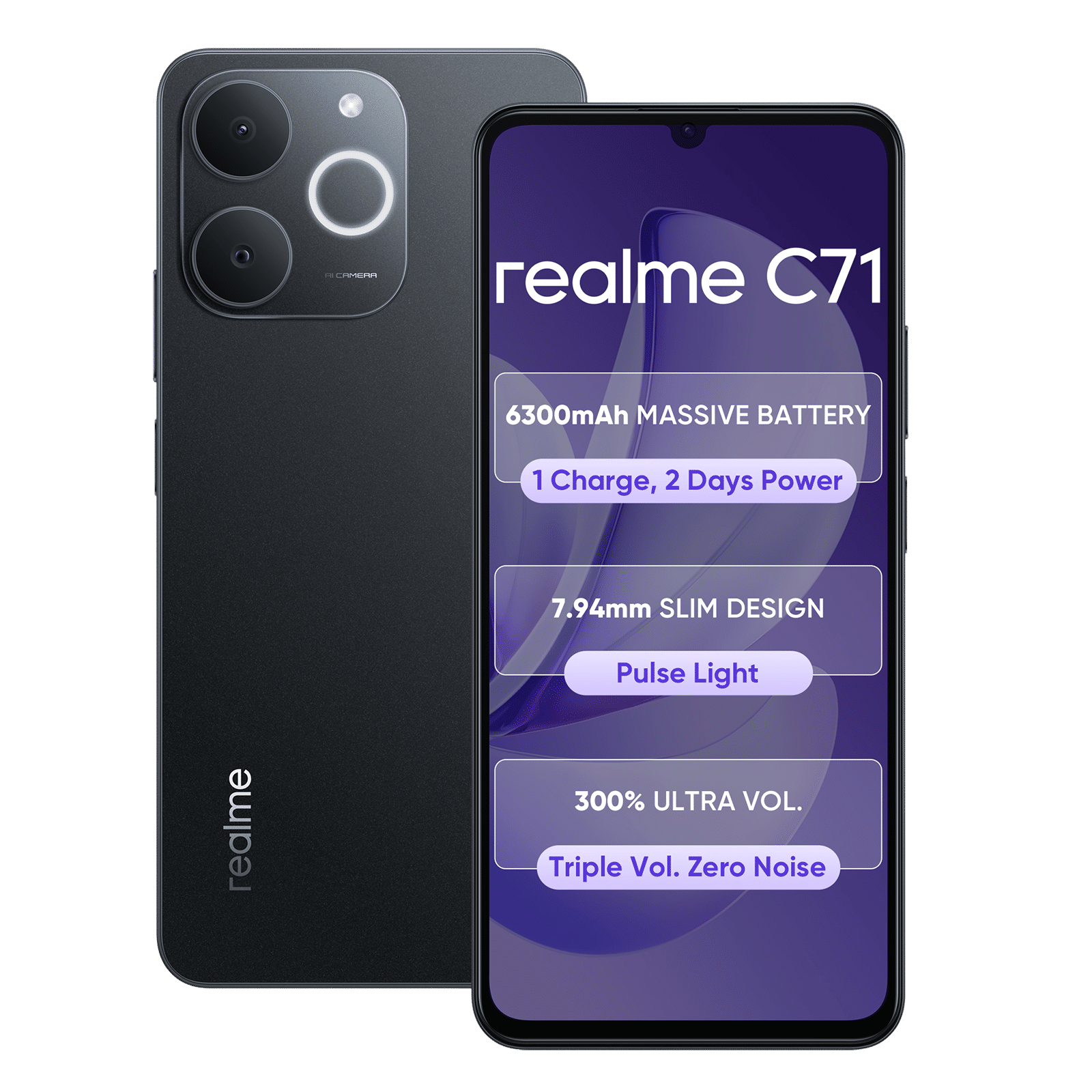 realme C71 (4GB RAM, 64GB, Obsidian Black)