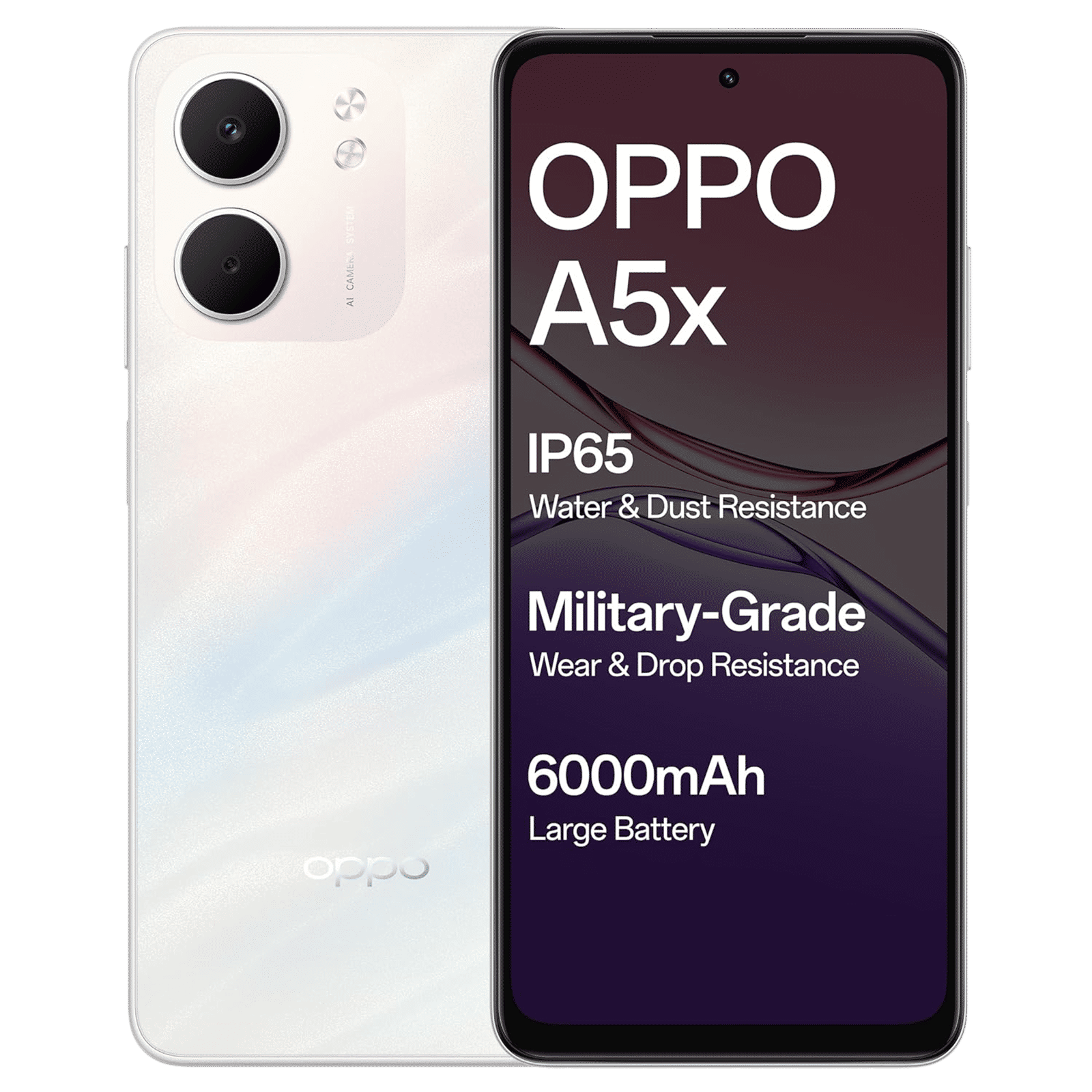 oppo A5x 5G (6GB RAM, 128GB, Laser White)