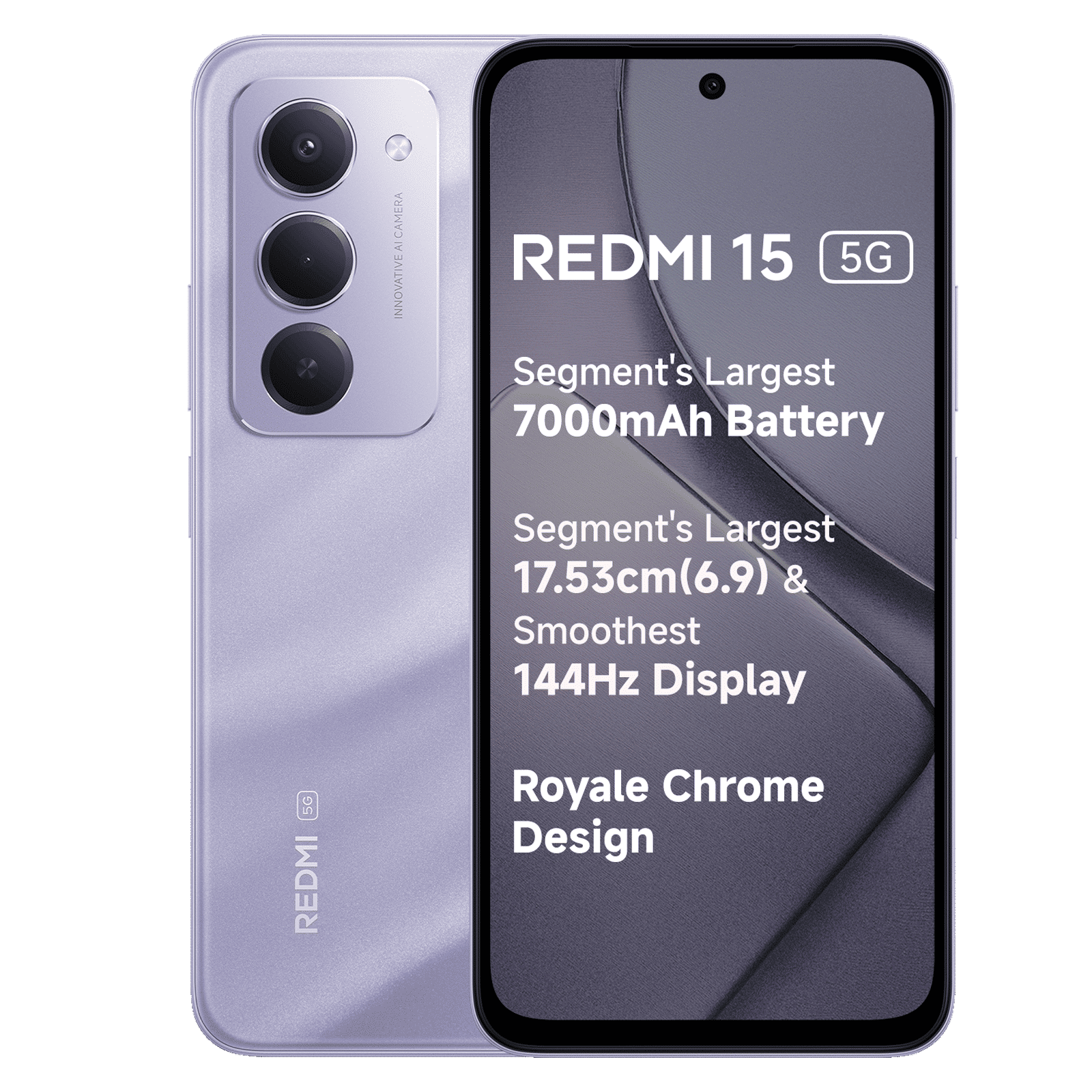 Redmi 15 5G (8GB RAM, 128GB, Sandy Purple)