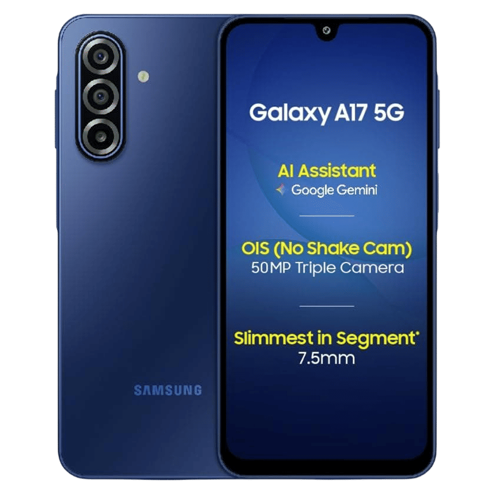 SAMSUNG Galaxy A17 5G (8GB RAM, 256GB, Blue)|With Travel Adapter