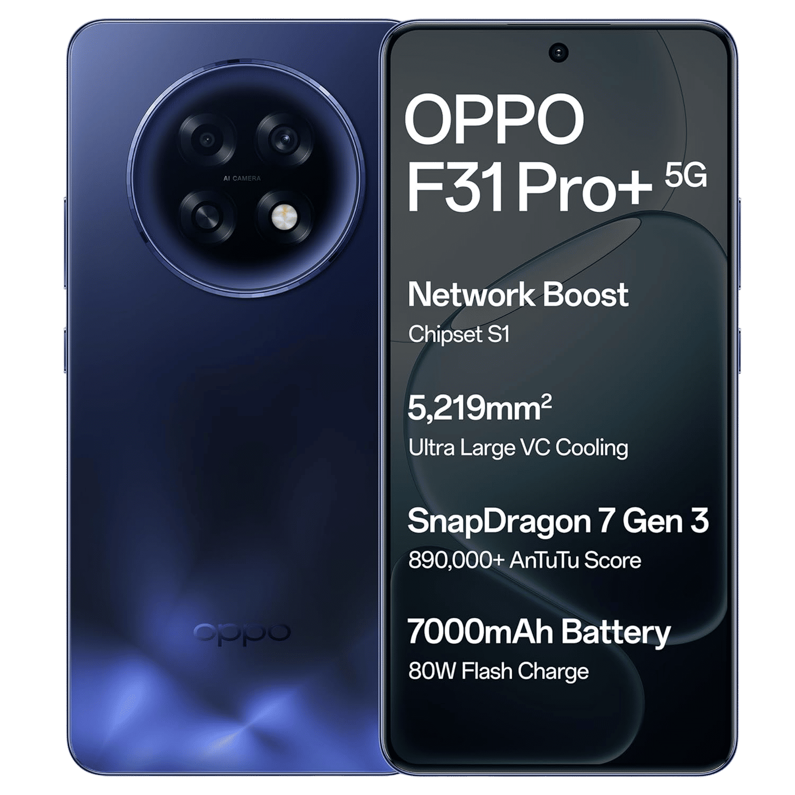 oppo F31 Pro Plus 5G (8GB RAM, 256GB, Gemstone Blue)