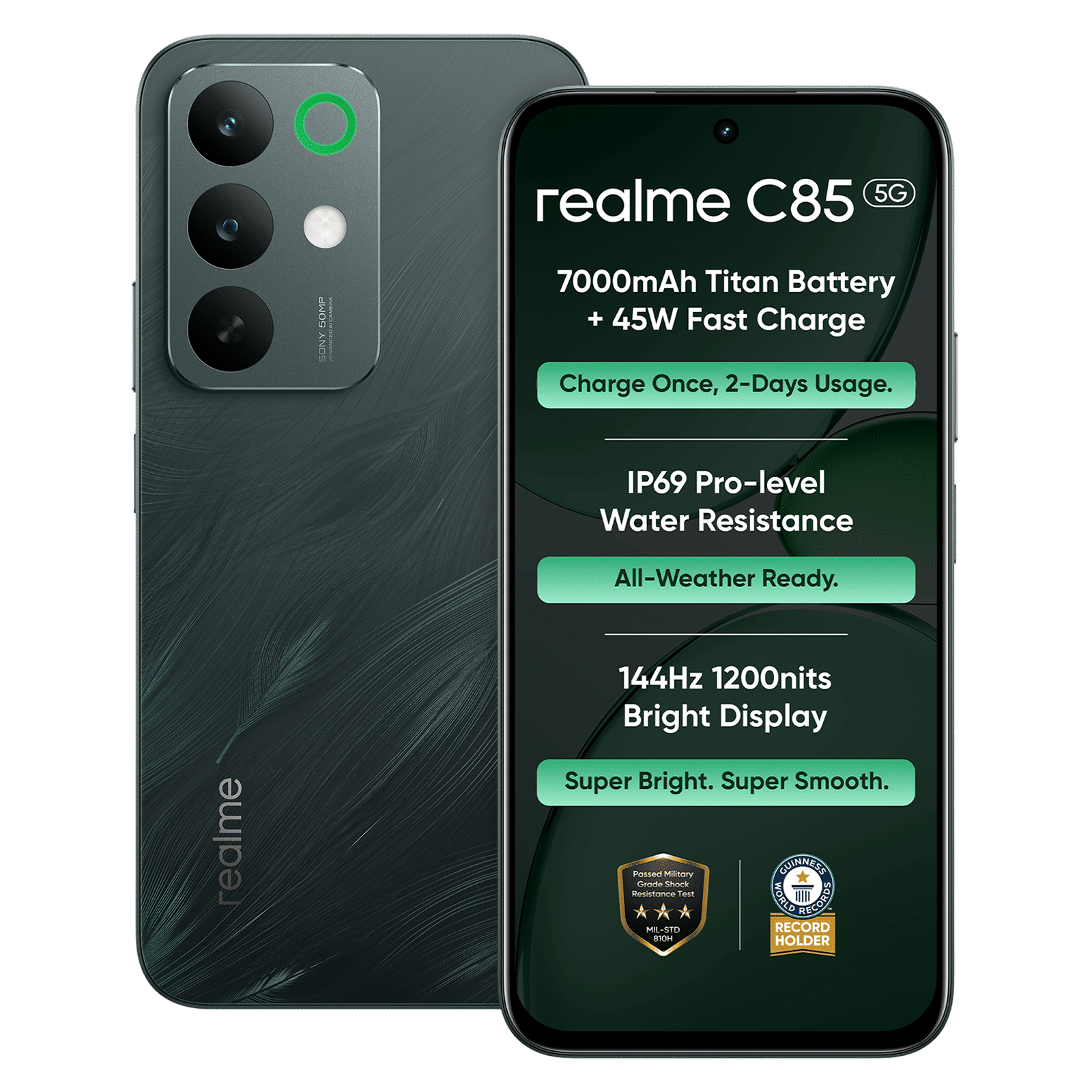realme C85 5G (4GB RAM, 128GB, Green)