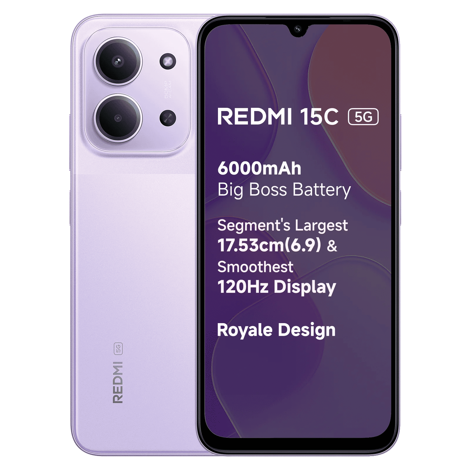 Redmi 15C 5G (8GB RAM, 128GB, Dusk Purple)