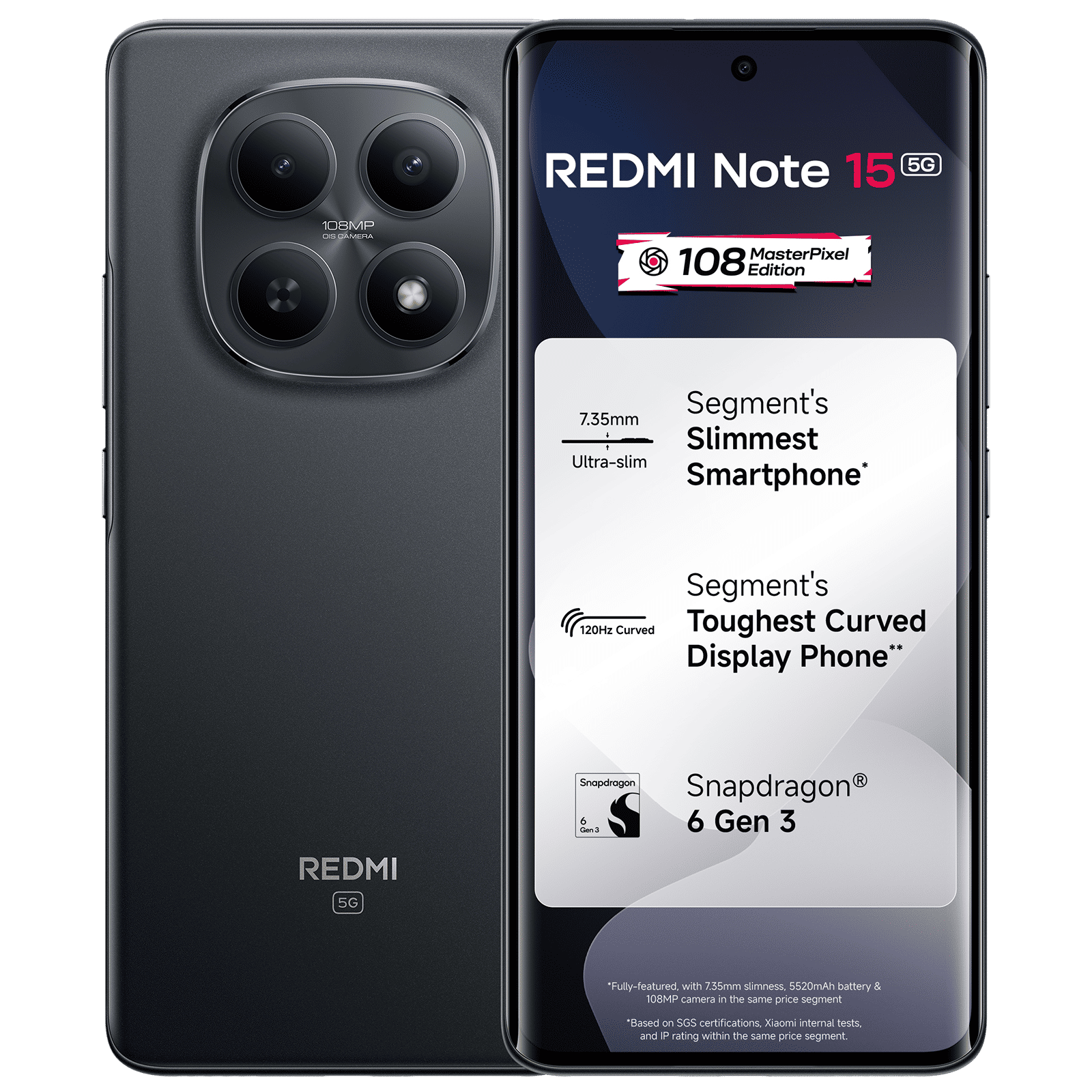 Redmi Note 15 5G (8GB RAM, 256GB, Black)