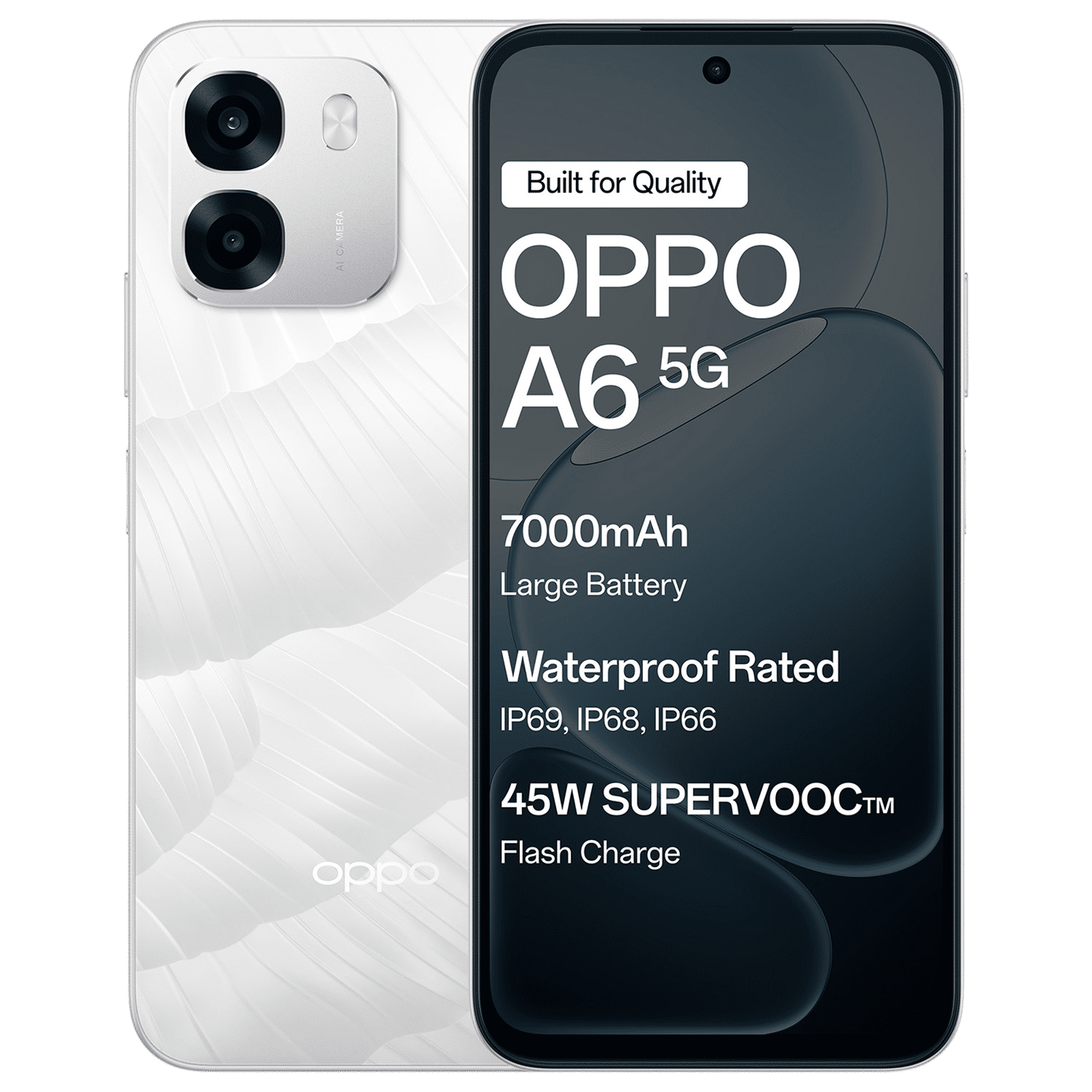 oppo A6 5G (4GB RAM, 128GB, Ice White)
