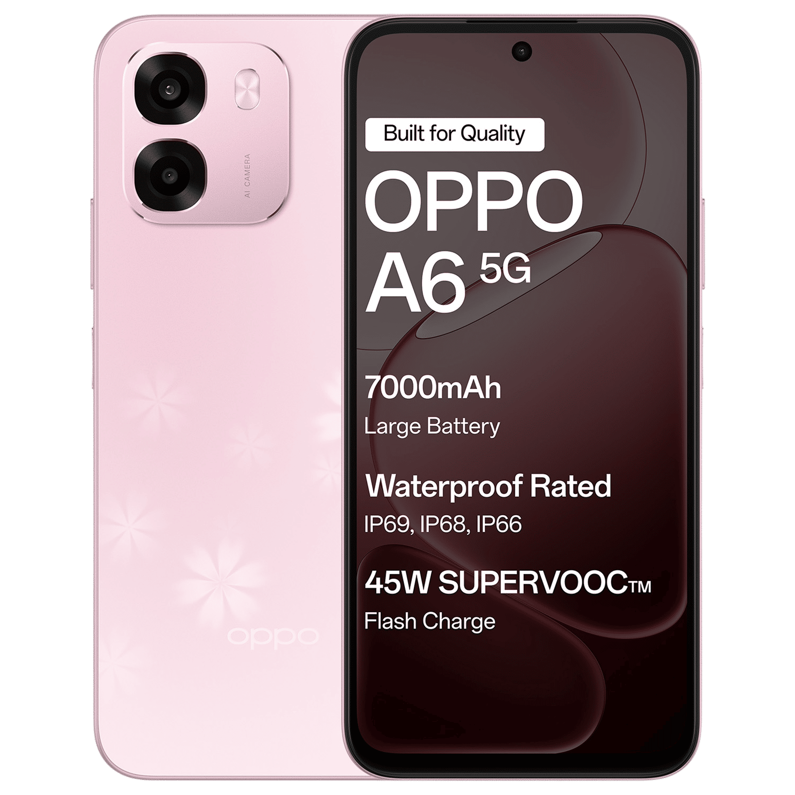 oppo A6 5G (4GB RAM, 128GB, Sakura Pink)