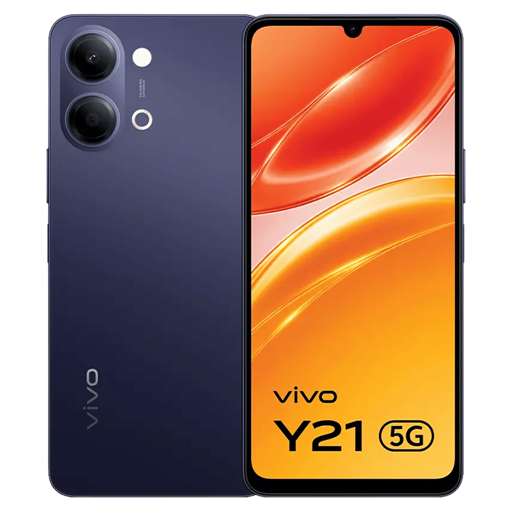 vivo Y21 5G (4GB RAM, 128GB, Midnight Blue)