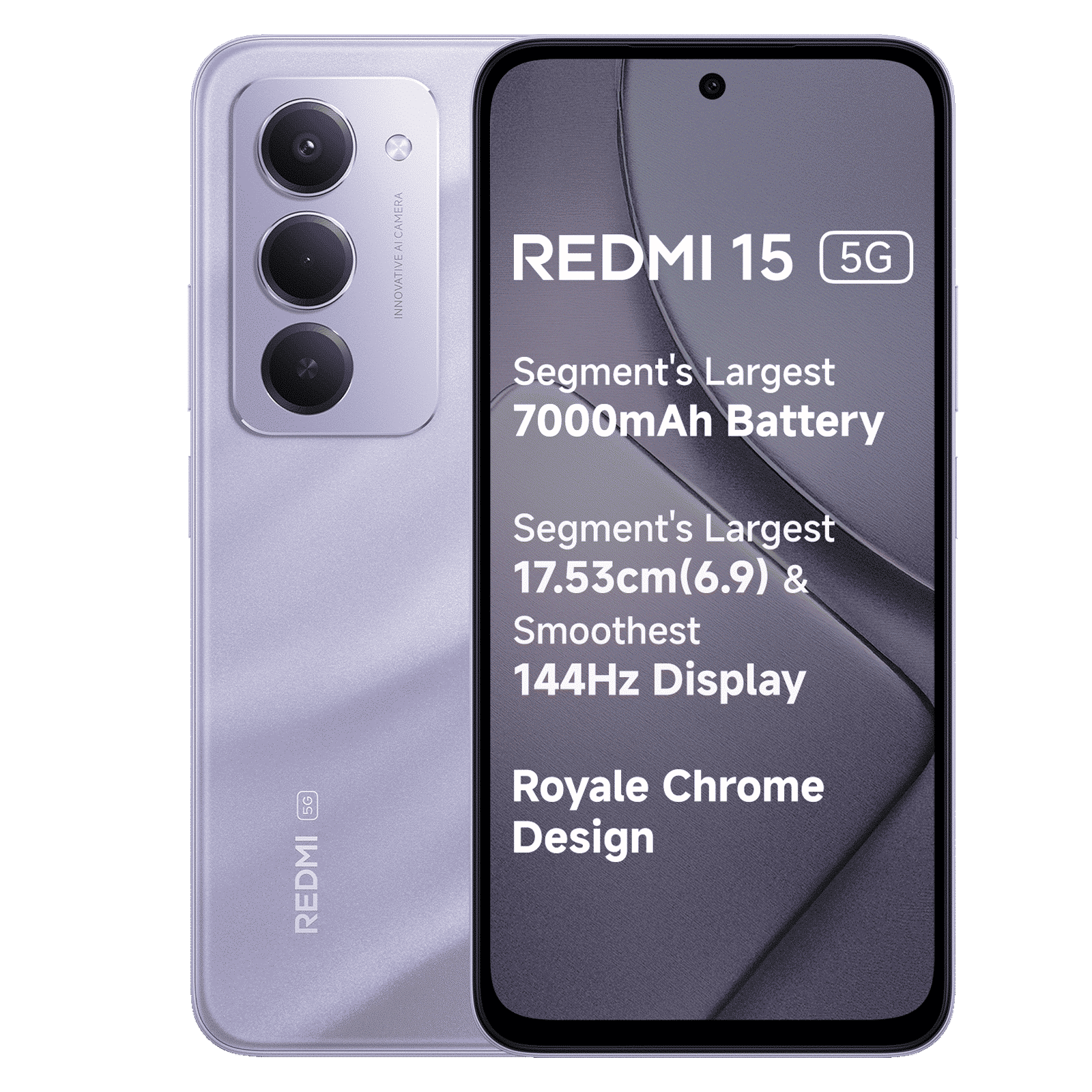 Redmi 15 5G (8GB RAM, 128GB, Sandy Purple)