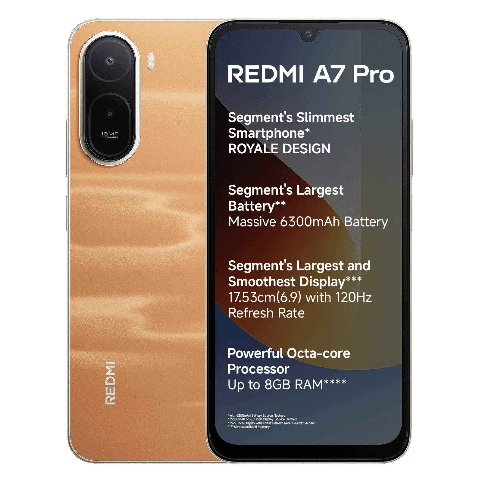 Redmi A7 Pro (4GB RAM, 64GB, Sunset Orange)