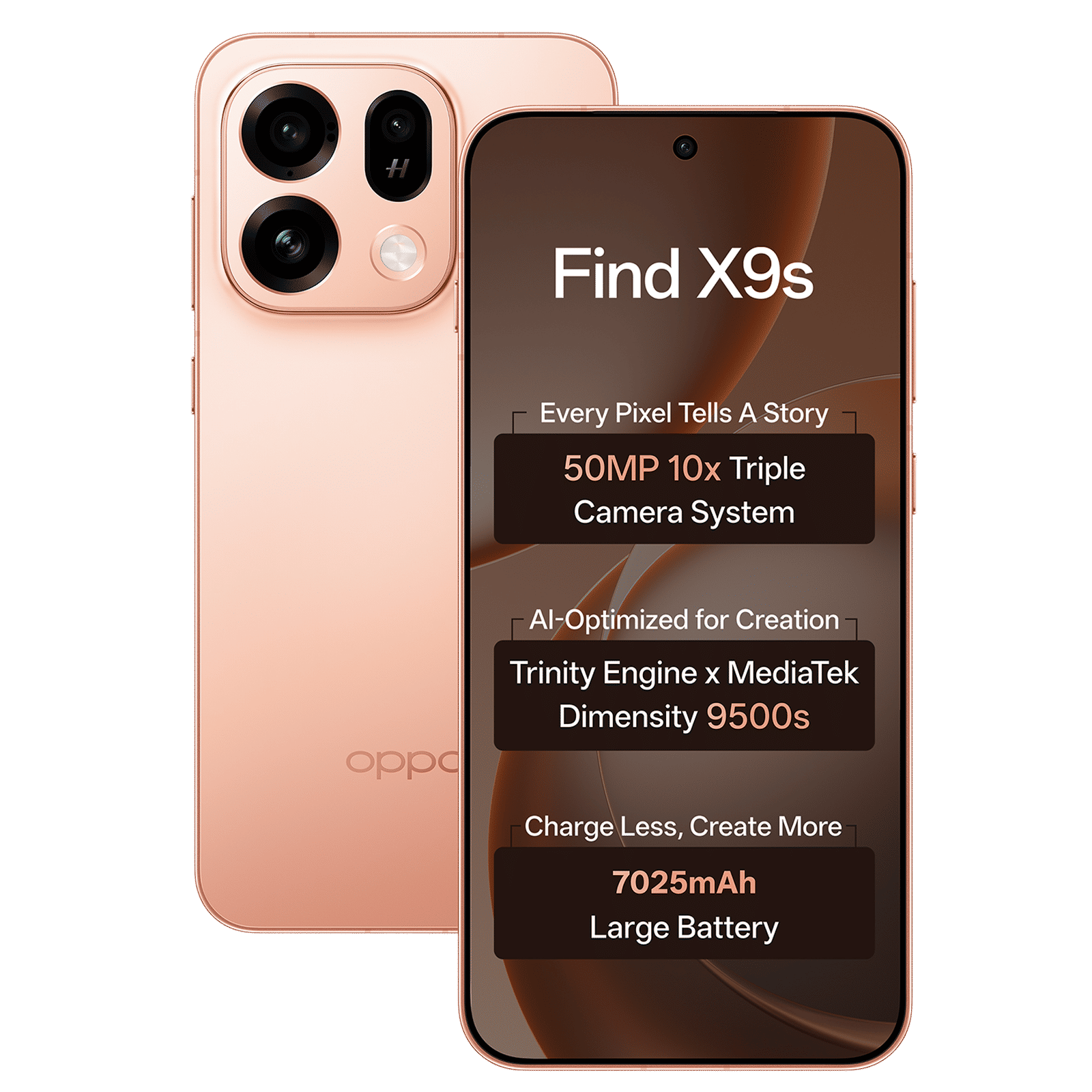 Oppo Find X9s 5G (12GB RAM, 256GB, Sunset Orange)