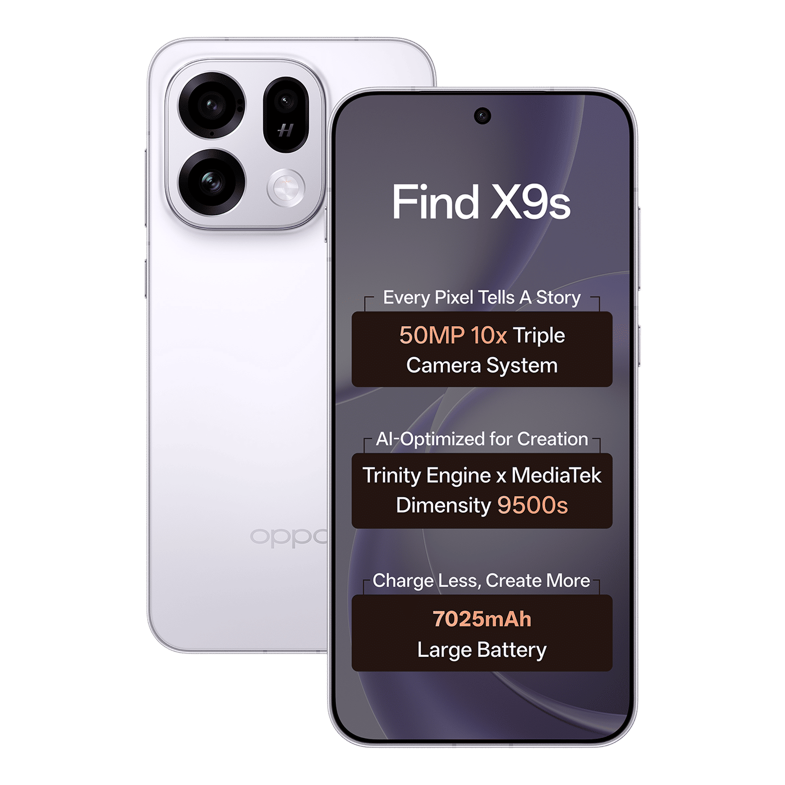 Oppo Find X9s 5G (12GB RAM, 512GB, Lavender Sky)