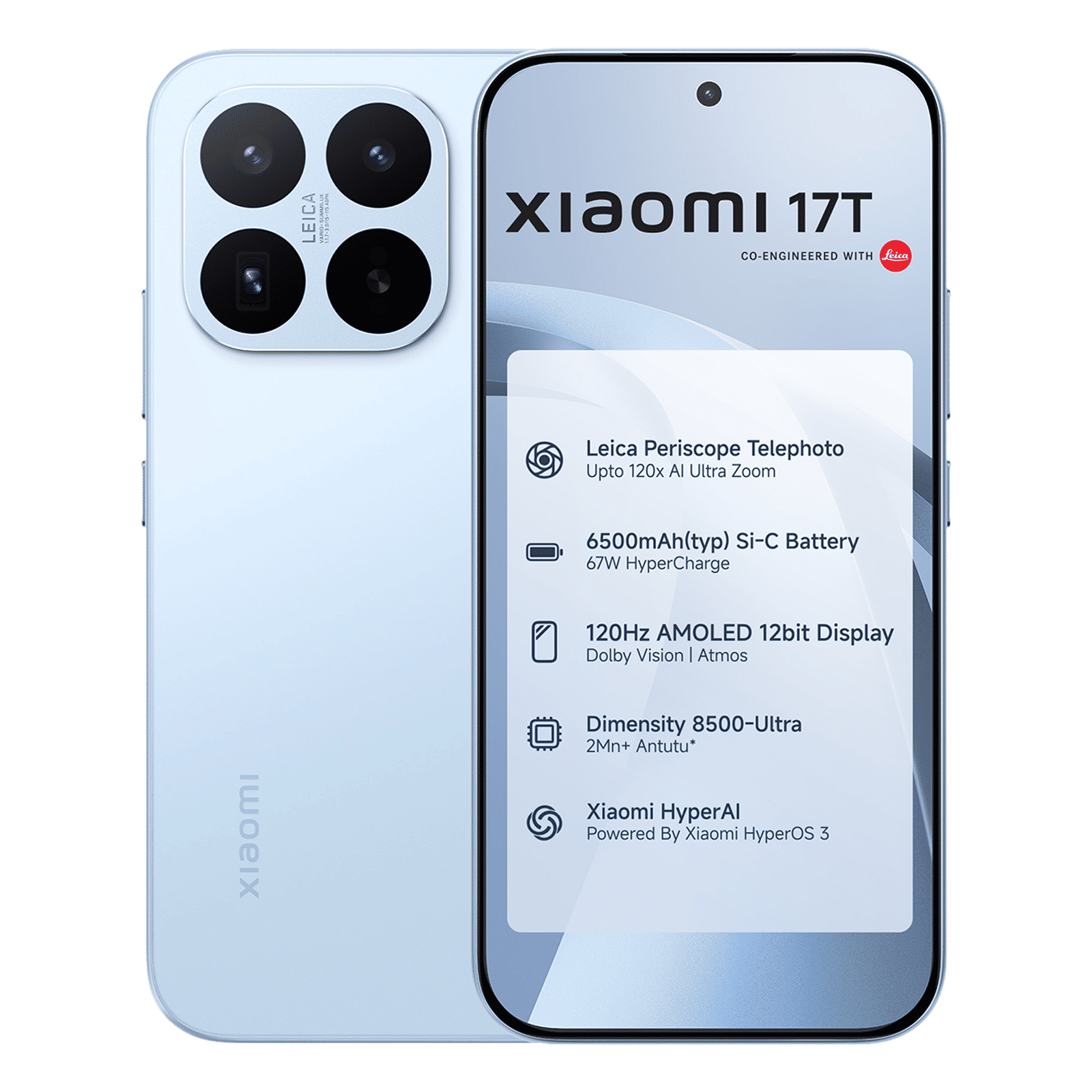 Xiaomi 17T 5G (12GB RAM, 512GB, Blue)