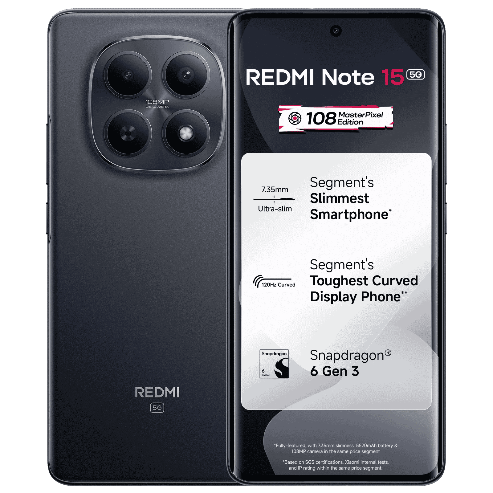 Redmi Note 15 5G (8GB RAM, 128GB, Black)