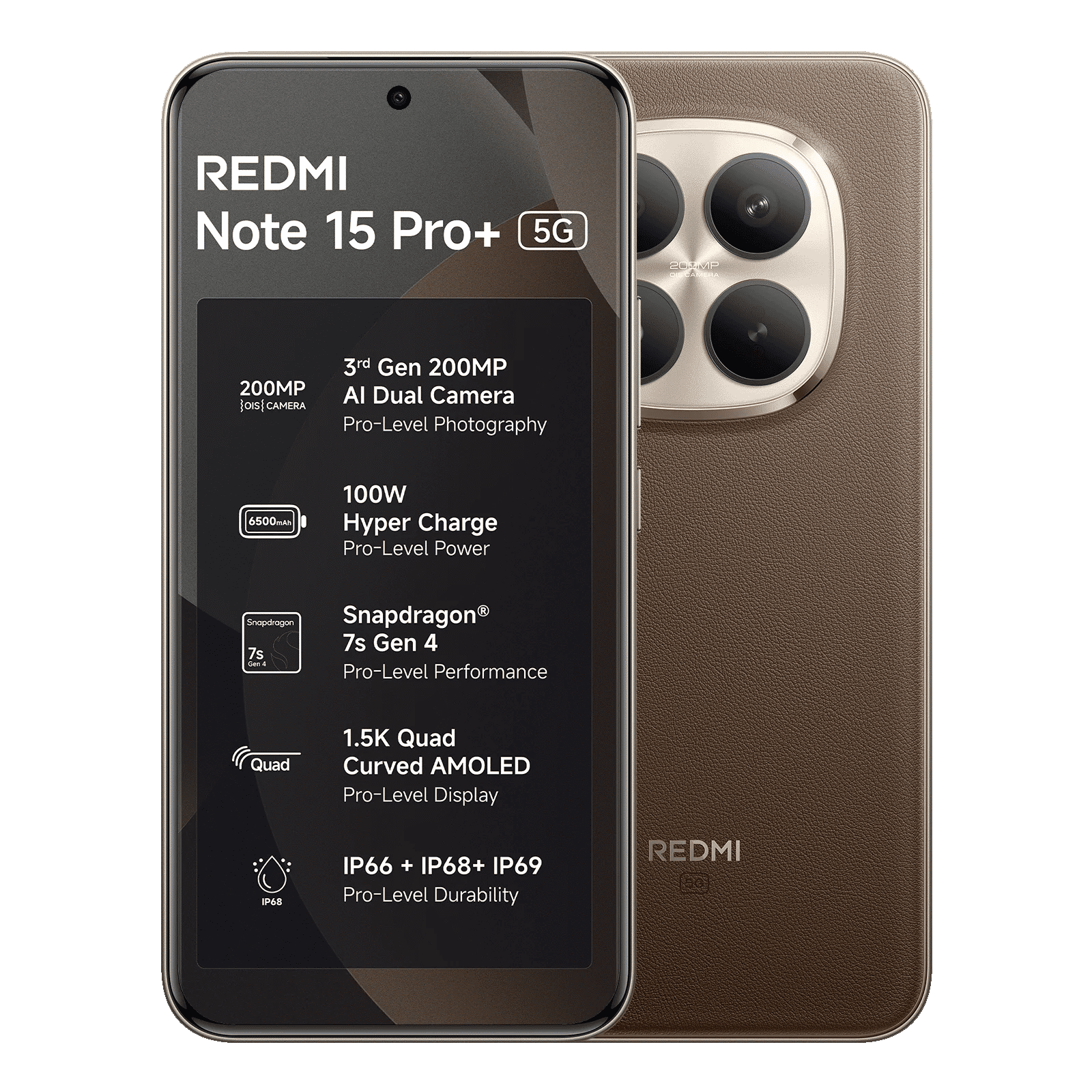 Redmi Note 15 Pro Plus 5G (8GB RAM, 256GB, Coffee Mocha)