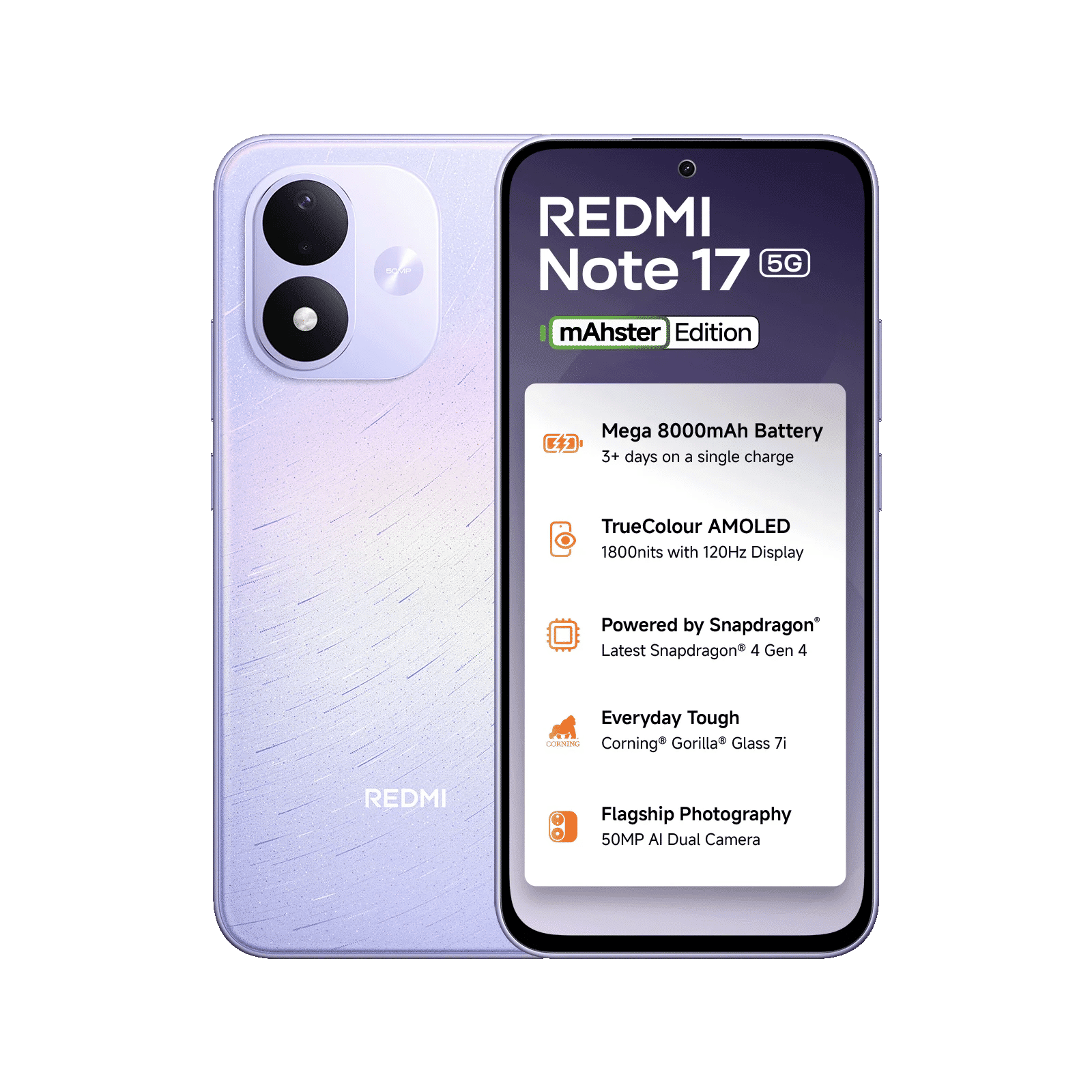 REDMI Note 17 5G (6GB RAM, 128GB, Starlight Purple)