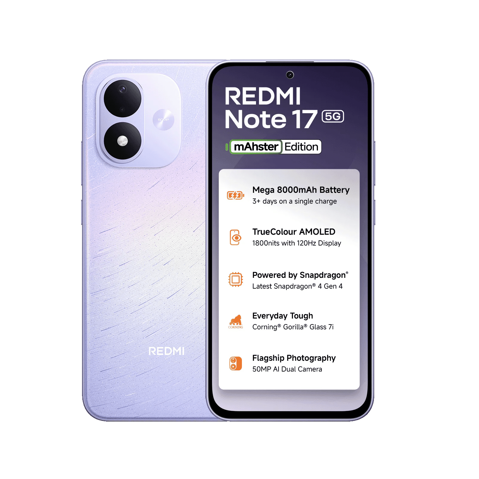 REDMI Note 17 5G (8GB RAM, 128GB, Starlight Purple)