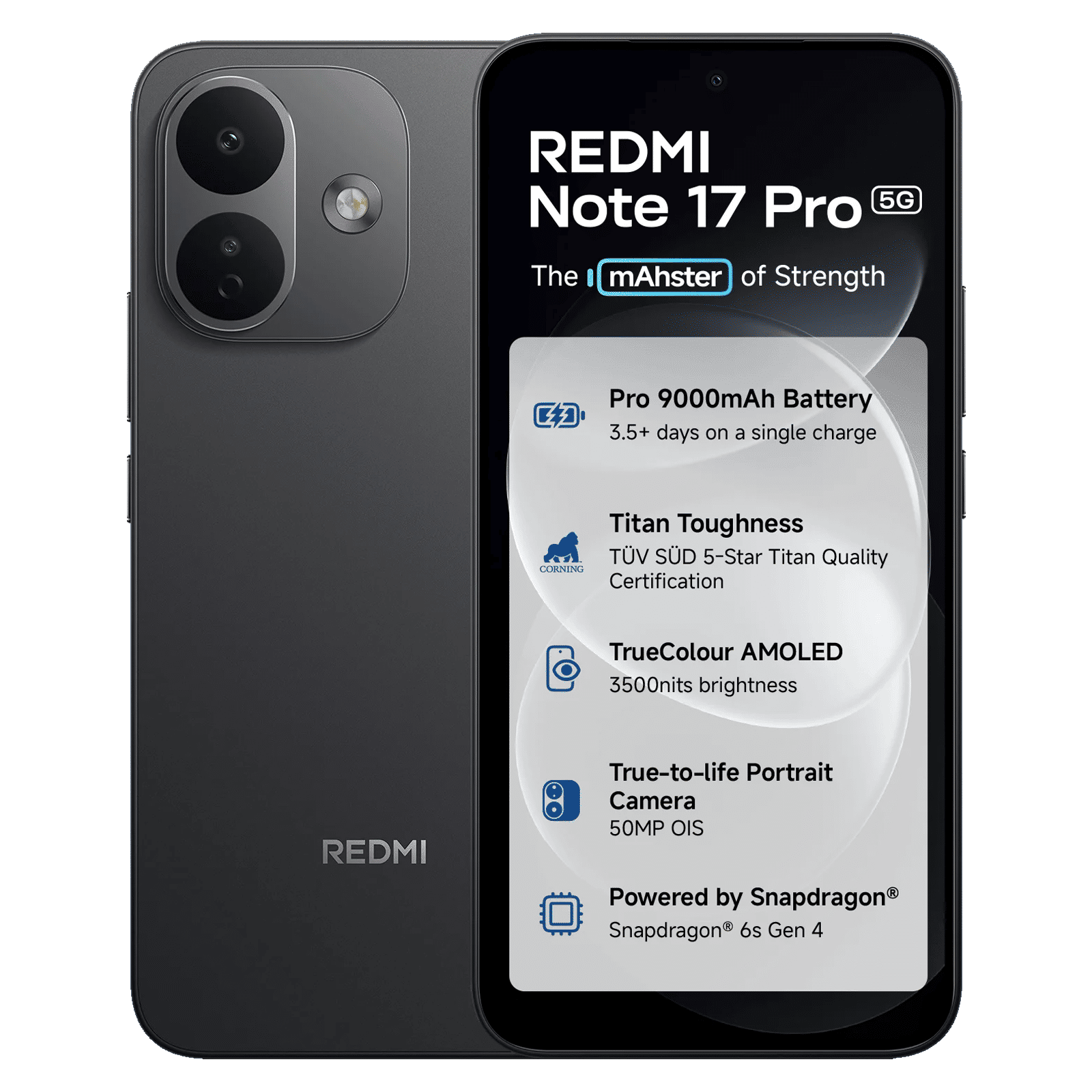 Redmi Note 17 Pro 5G (8GB RAM, 256GB, Stealth Black)