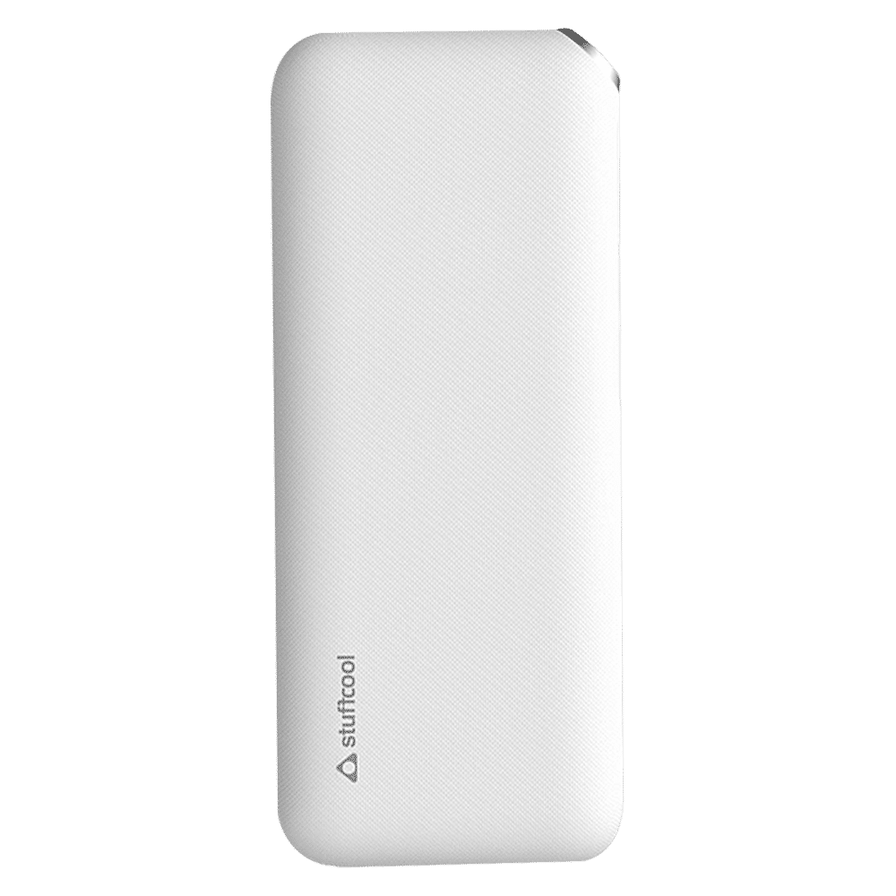 stuffcool PB-999 10000 mAh Power Bank (2 USB 2.0 Ports, Maximum Conversion Rate, White)