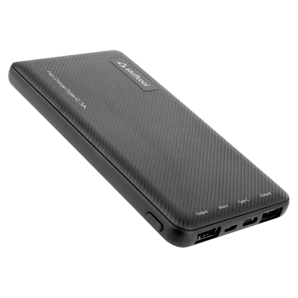 stuffcool 10000 mAh Power Bank (PB1044C, Black)