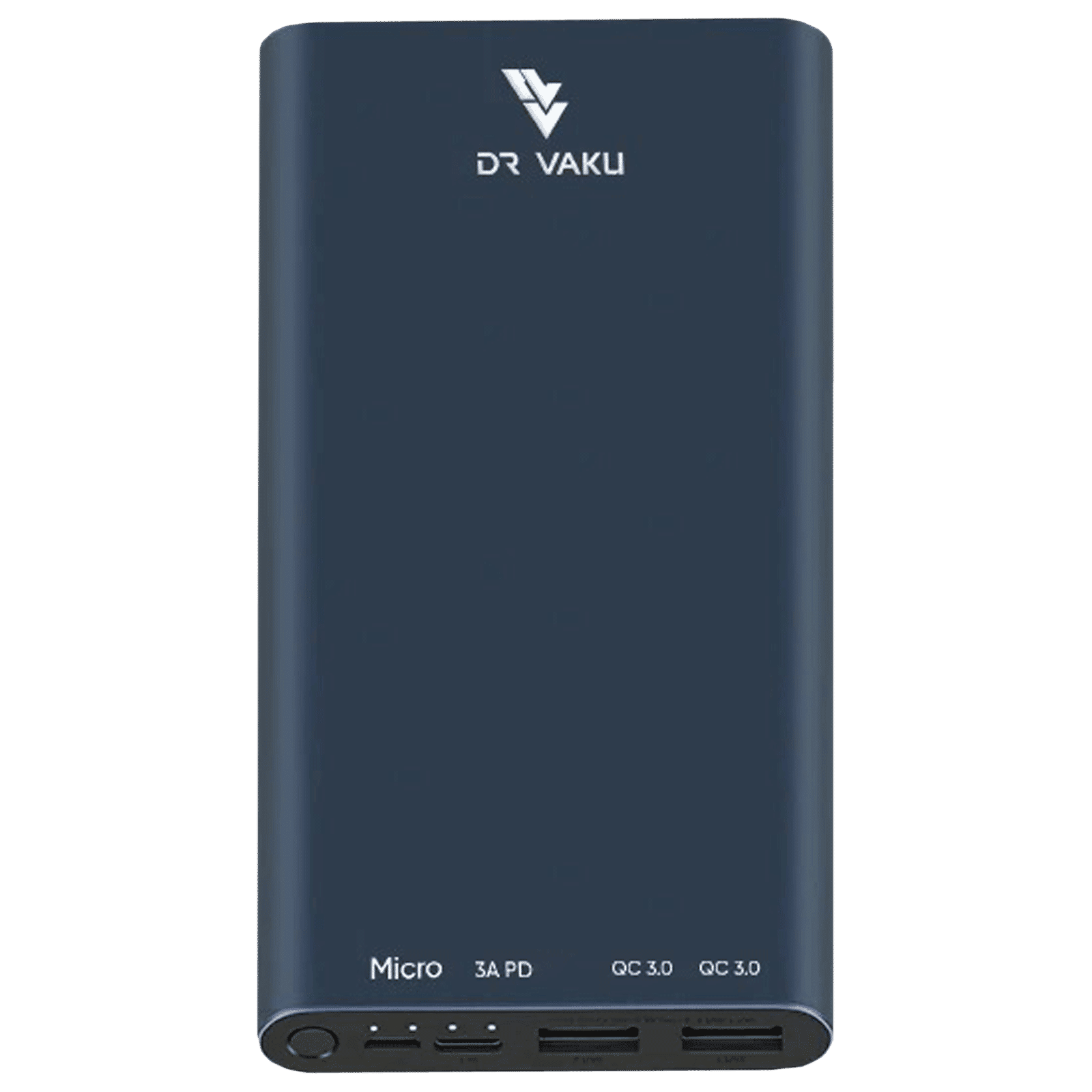 Vaku 10000 mAh 20W Fast Charging Power Bank (1 Micro USB Type B, 1 Type C & 2 Type A Ports, LED Charging Indicator, Black)