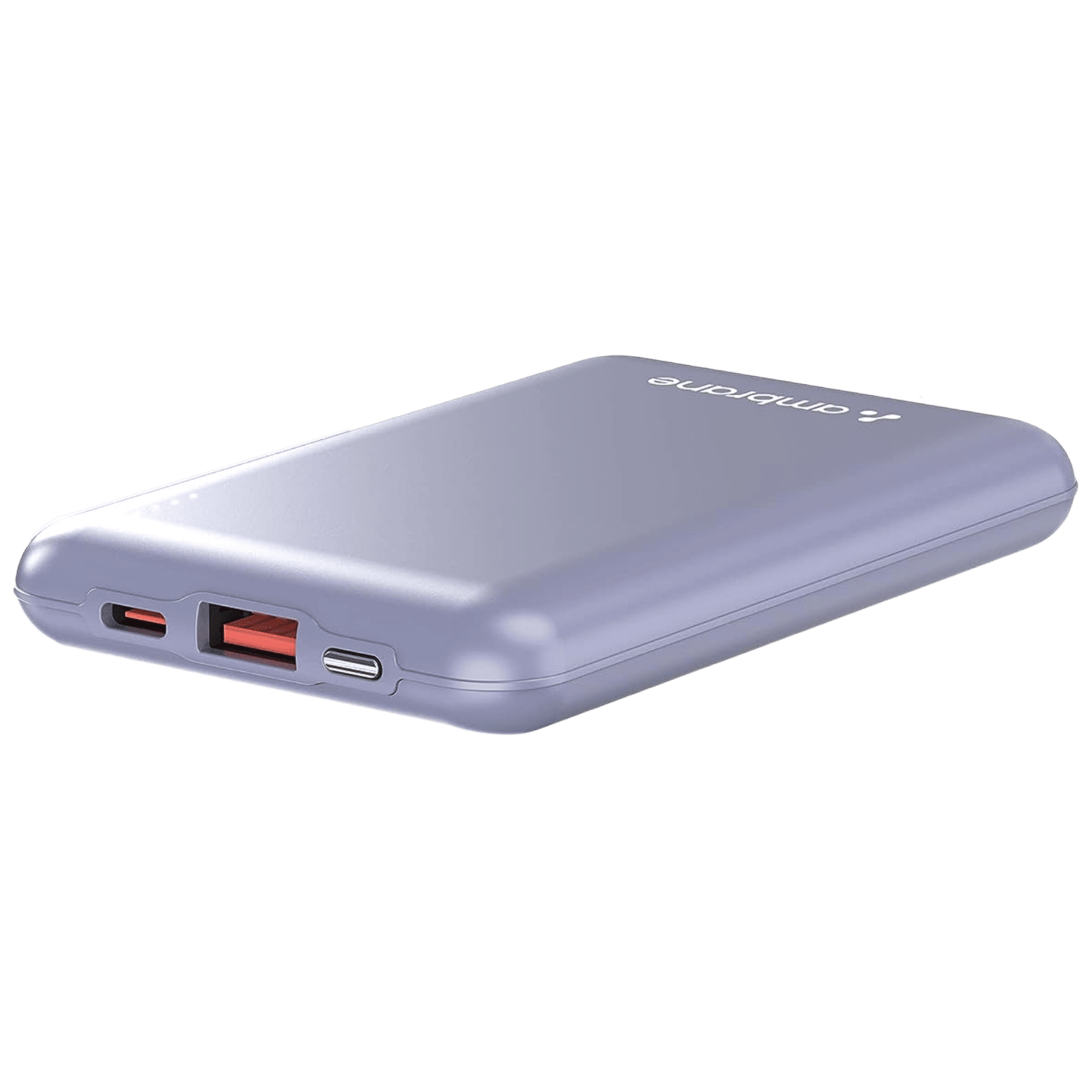 ambrane Powerlit 10000 mAh 22.5W Fast Charging Power Bank (1 Type A and 1 Type C Ports, Dual BoostedSpeed Output, Purple)