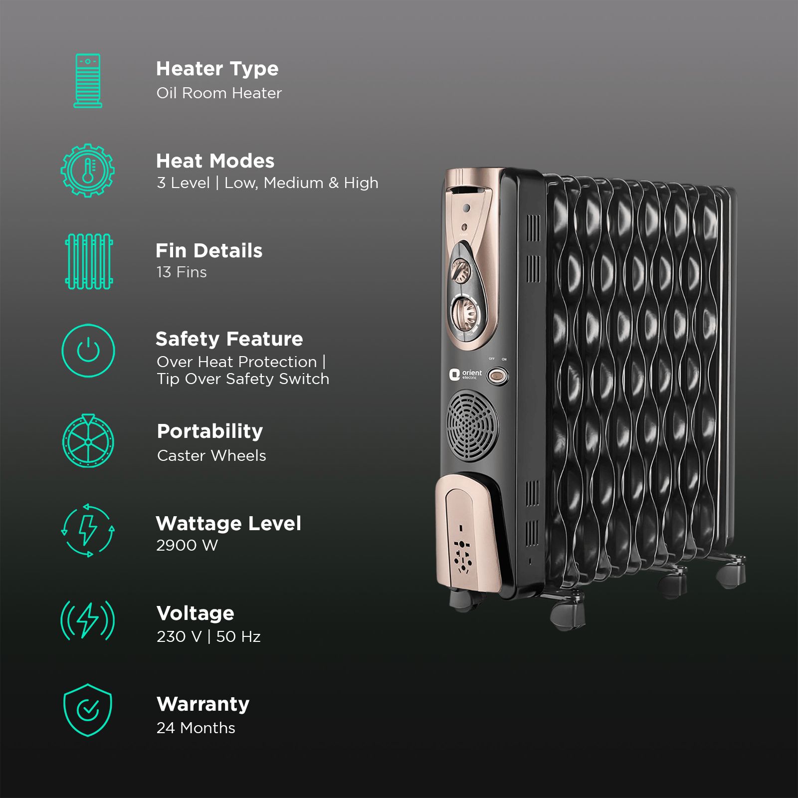 Orient Oil Heater 11 Fin Buy Orient Comforter Collection 2900W PTC