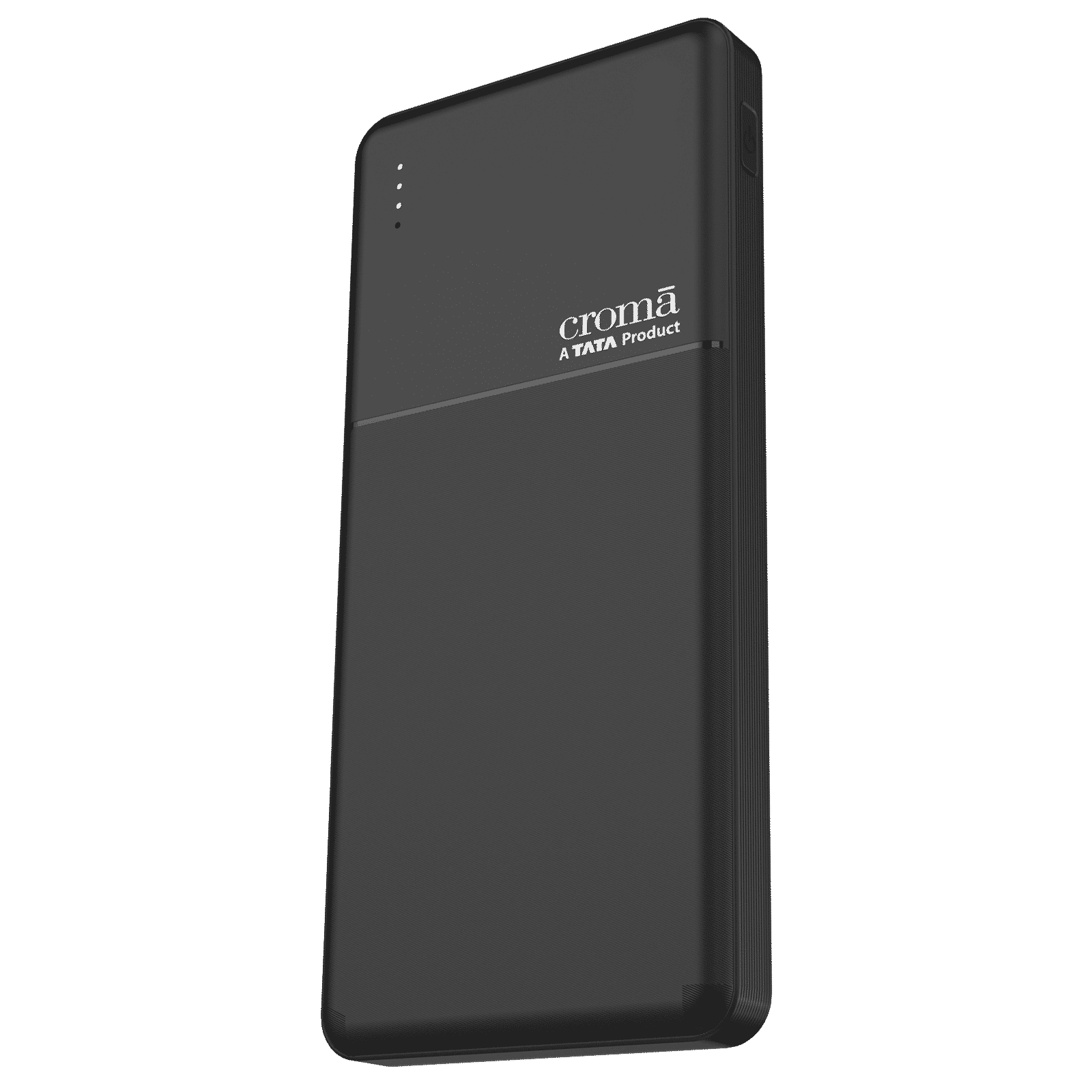 Croma 10000 mAh 22.5W Fast Charging Power Bank (2 Type A & 1 Type C Ports, Multi Layer Protection, Black)