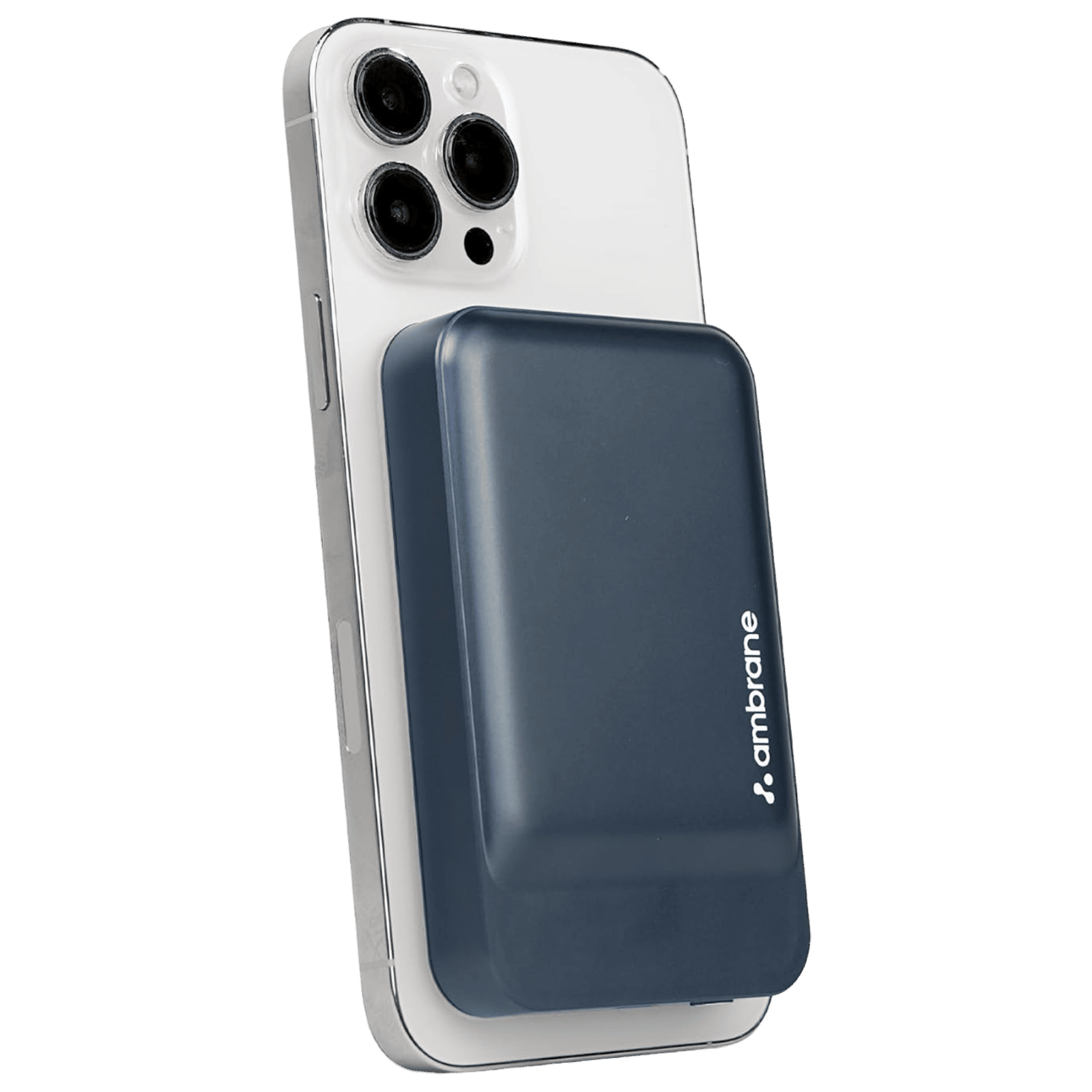 ambrane AeroSync PB Prime 10000 mAh 22W Fast Charging Power Bank (1 Type C Ports, Premium Metallic Body, MagSafe Compatible, Blue)