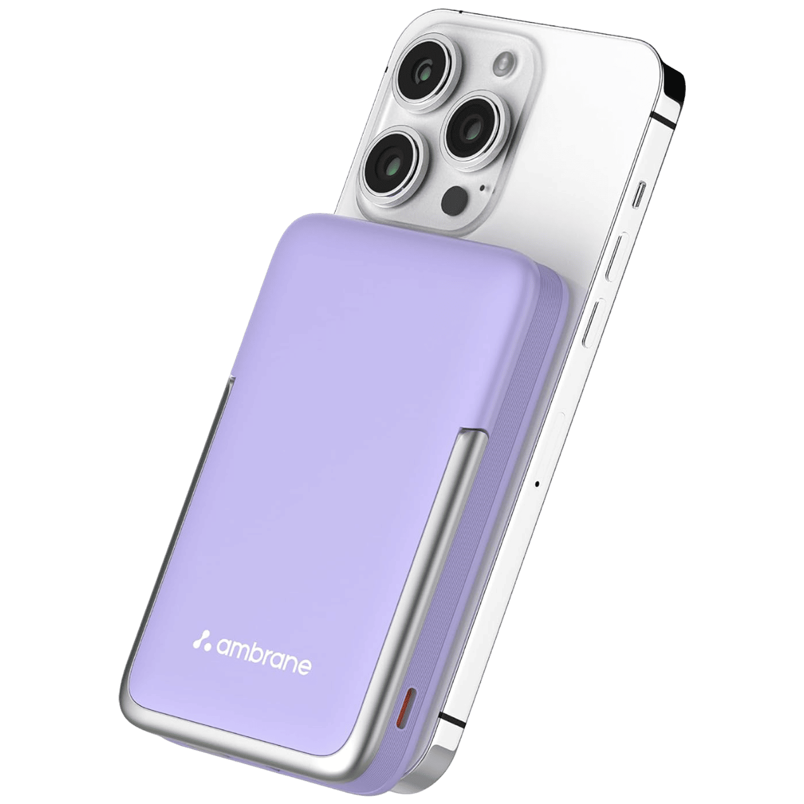ambrane AeroSync PB 11 10000 mAh 22.5W Fast Charging Power Bank (1 Type C & 1 Type A Ports, MagSafe Compatible, Purple)