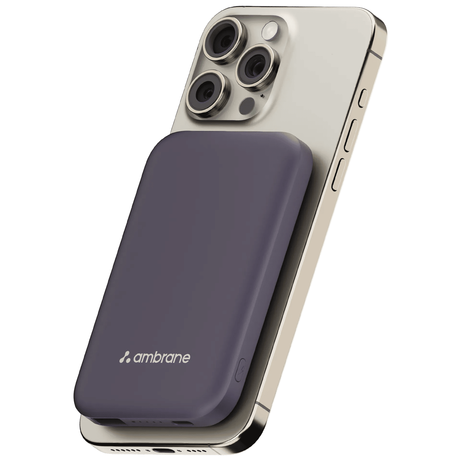 ambrane Aerosync PB 5S 5000 mAh 20W Fast Charging Power Bank (1 Type C & USB-A Ports, Five LED Indicators, Purple)