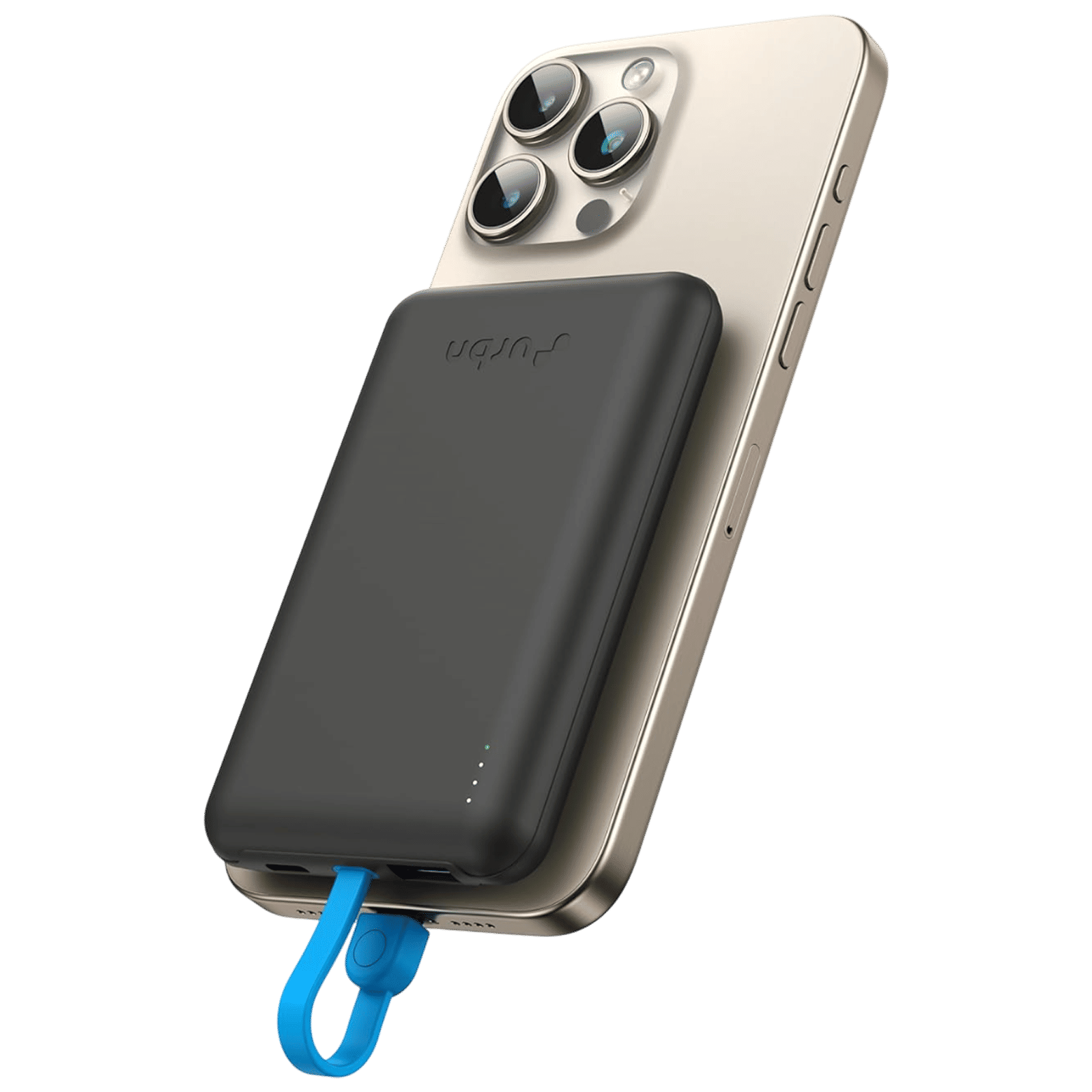 urbn Mag Link 10000 mAh 22.5W Fast Charging Power Bank (2 Type C & 1 Type A Port, 12 Layers Circuit Protection, Black)