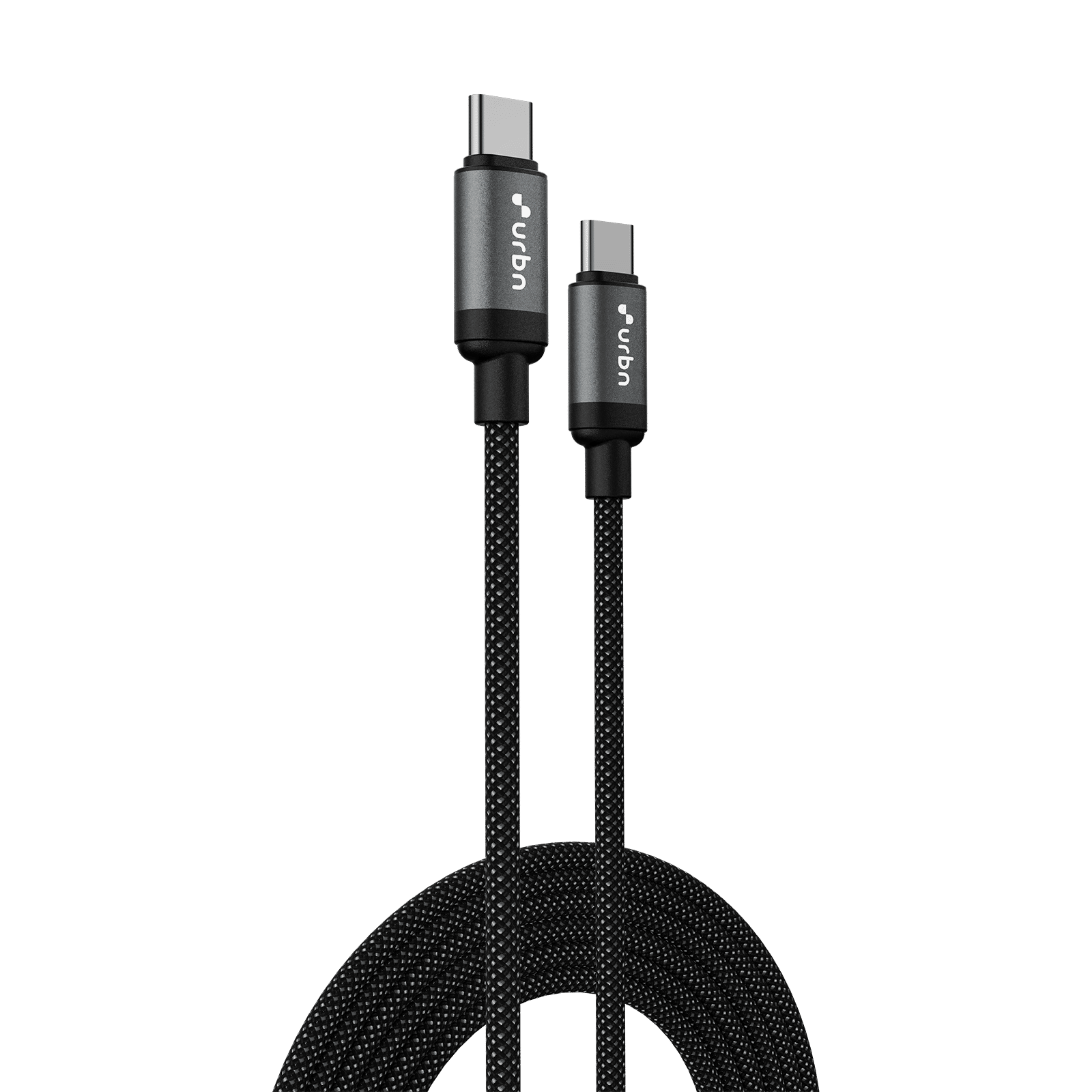 urbn UPC261 Type C to Type C 3.9 Feet (1.2M) Cable (65W Super Fast Charging, Black)