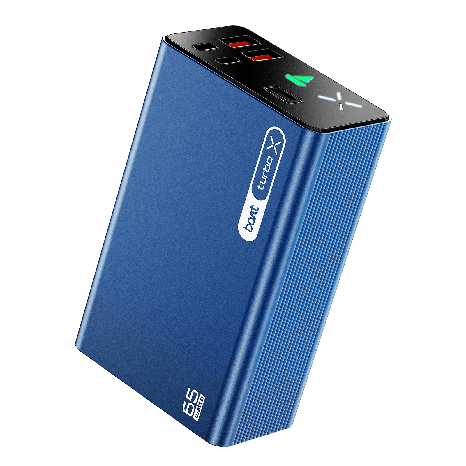 boAt Energyshroom Turbo X 30000 mAh 65W Fast Charging Power Bank (2 Type A, 2 Type C Ports, LED Indicator, Navy Blue)
