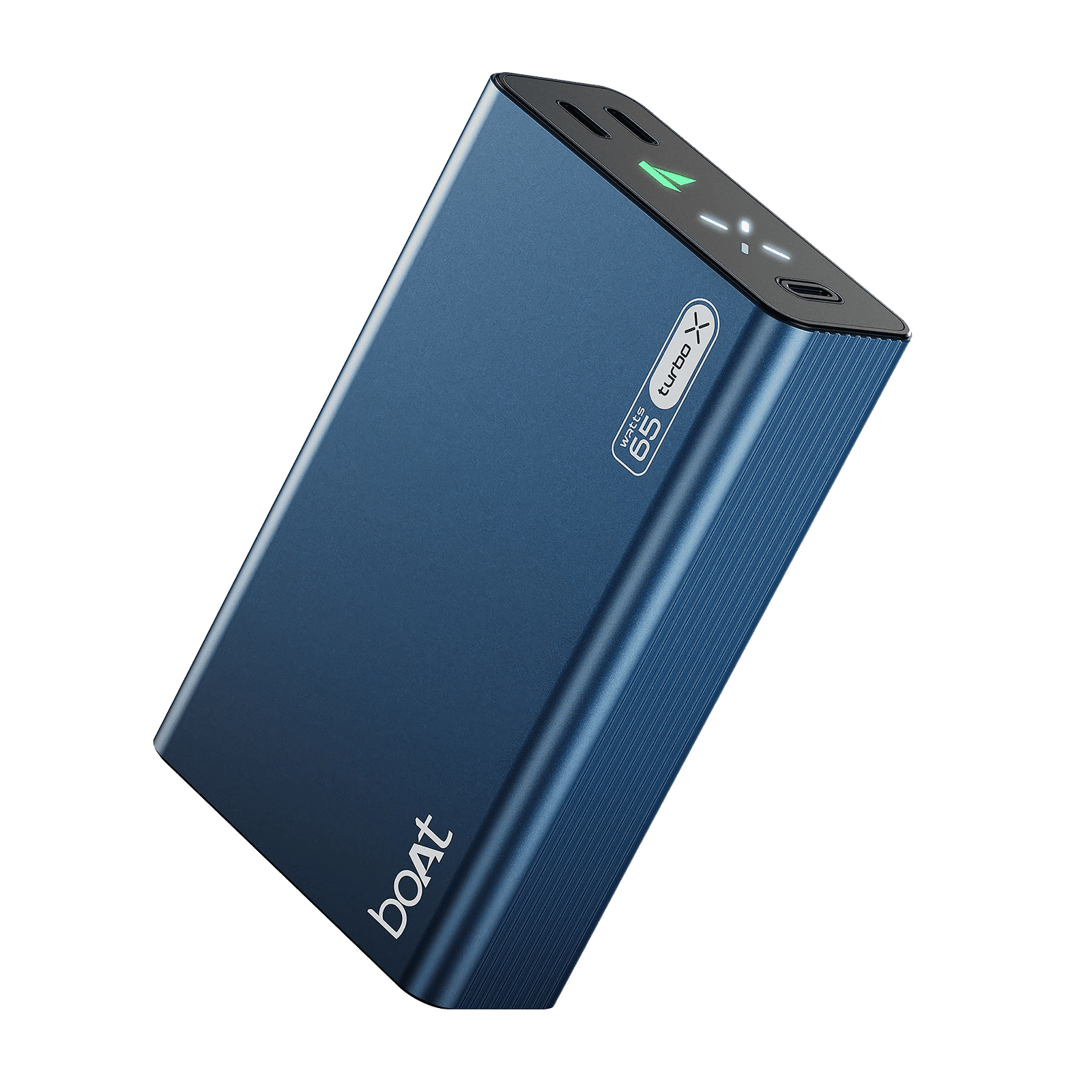 boAt Energyshroom Turbo X 20000 mAh 65W Fast Charging Power Bank (2 Type C Ports, LED Indicator, Navy Blue)