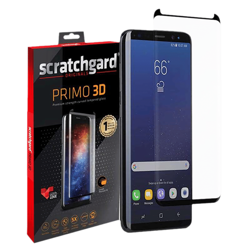 scratchgard SGTGS8PLUS Tempered Glass for Samsung Galaxy S8 Plus (Scratch Resistant)