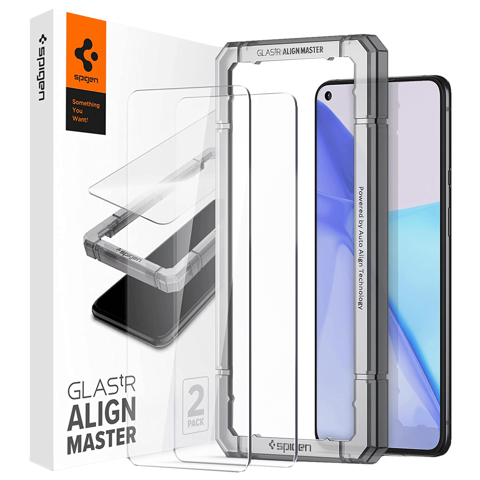 spigen Glastr Align Master Tempered Glass for Oneplus 9 (Scratch Resistant)