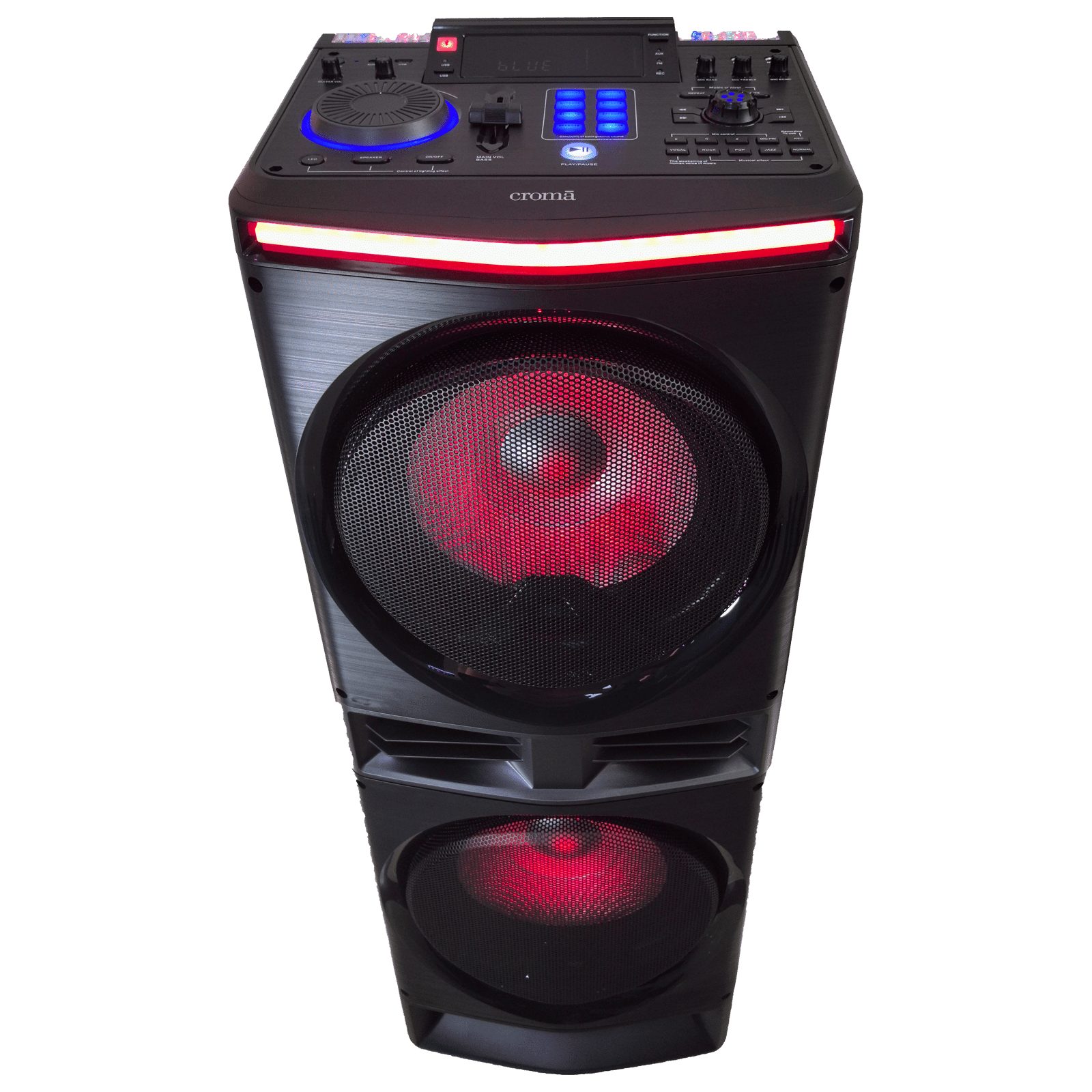 Buy Croma Thumri 1800W Bluetooth Party Speaker with Mic (Preset