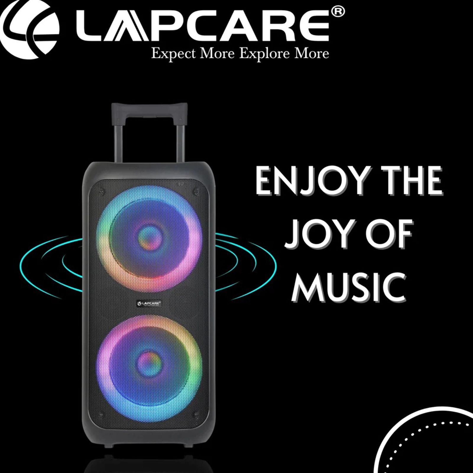 Buy LAPCARE LAPSONIC III 50W Portable Bluetooth Speaker (Built-in