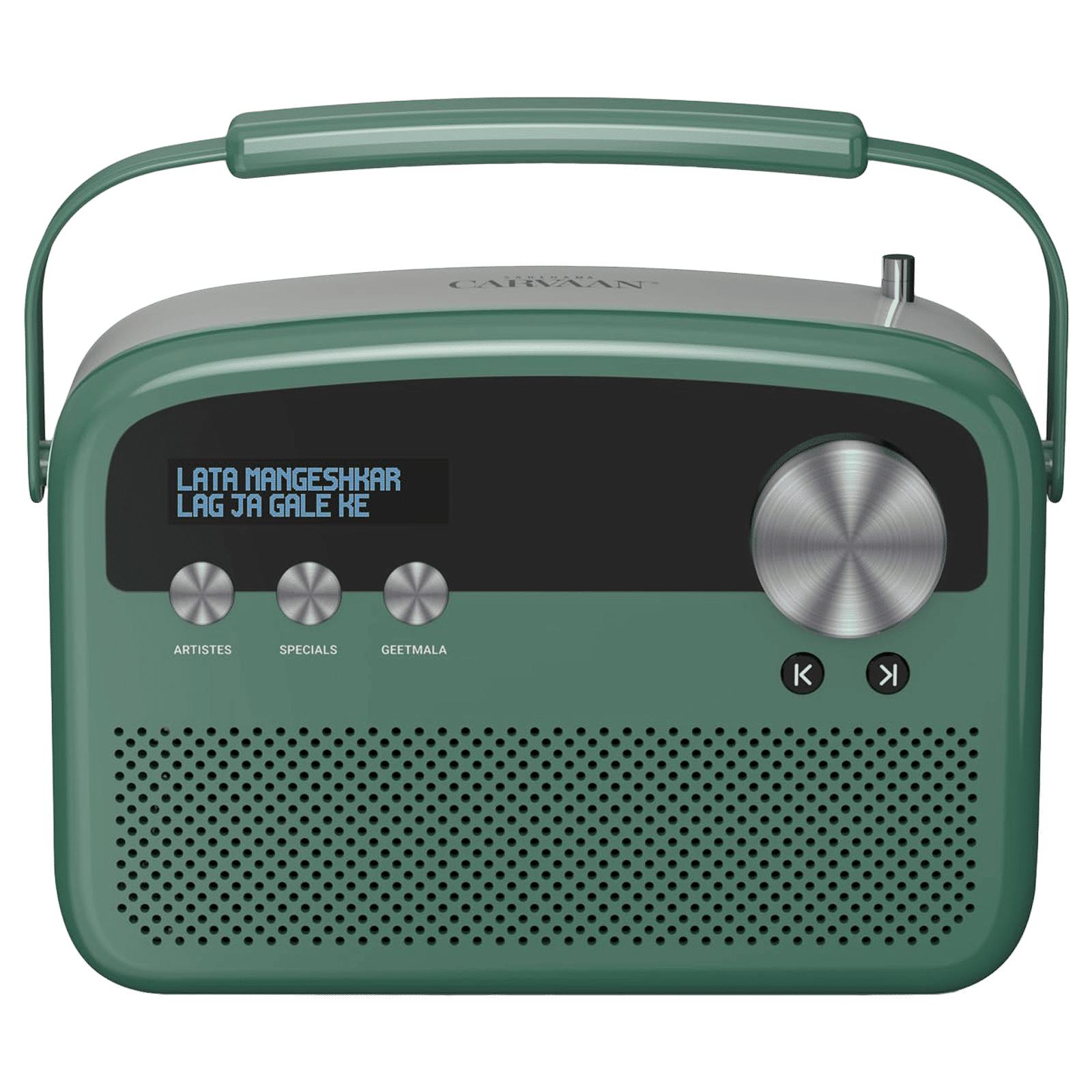 SAREGAMA Carvaan Lite Hindi 20 Watts Portable Bluetooth Speaker (5 Hours Playtime, Stereo Channel, Jade Green)