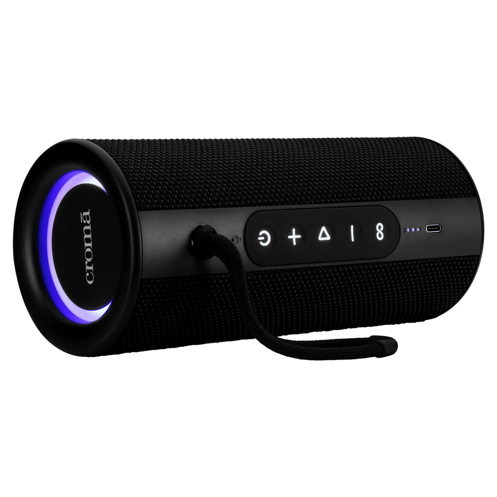 Croma 20W Portable Bluetooth Speaker (IPX6 Water Resistant, TWS Function, Stereo Channel, Black)