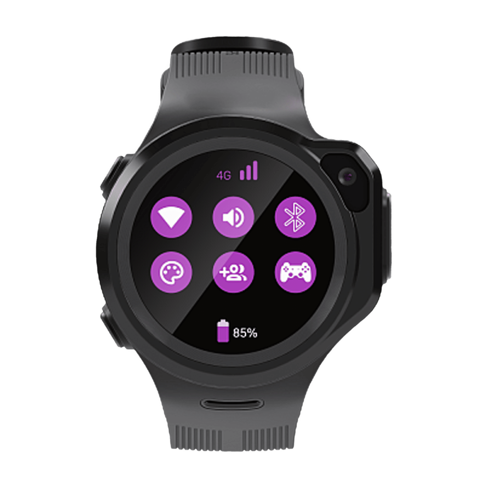 WATCHOUT Next-Gen Smartwatch with GPS Display, Water Resistant,  Space Grey Strap)