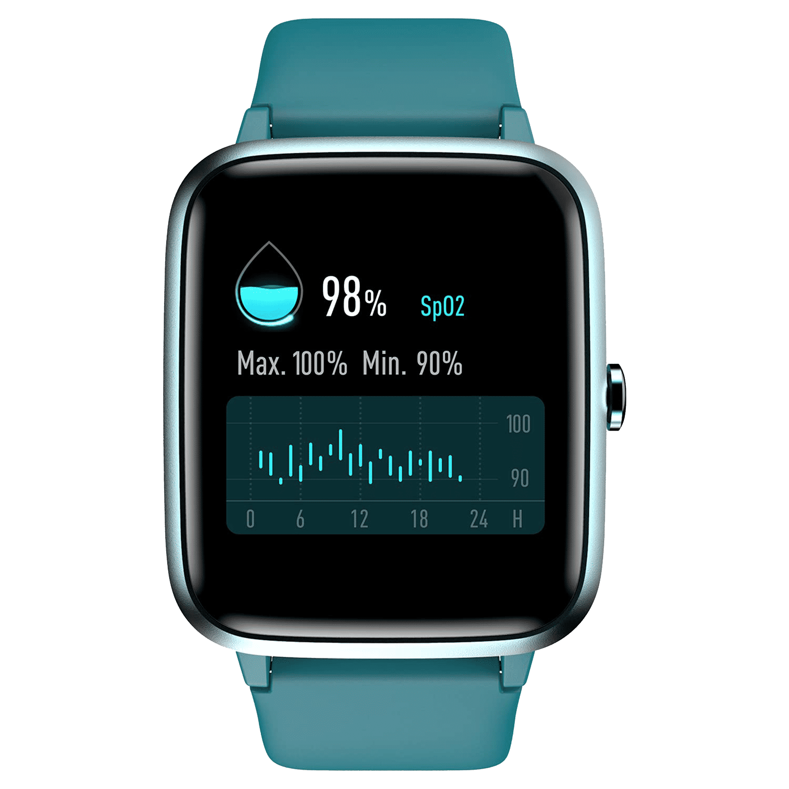 noise ColorFit Pro Smartwatch with Activity Tracker (33mm LCD Display,  IP68 Waterproof, Teal Green Strap)