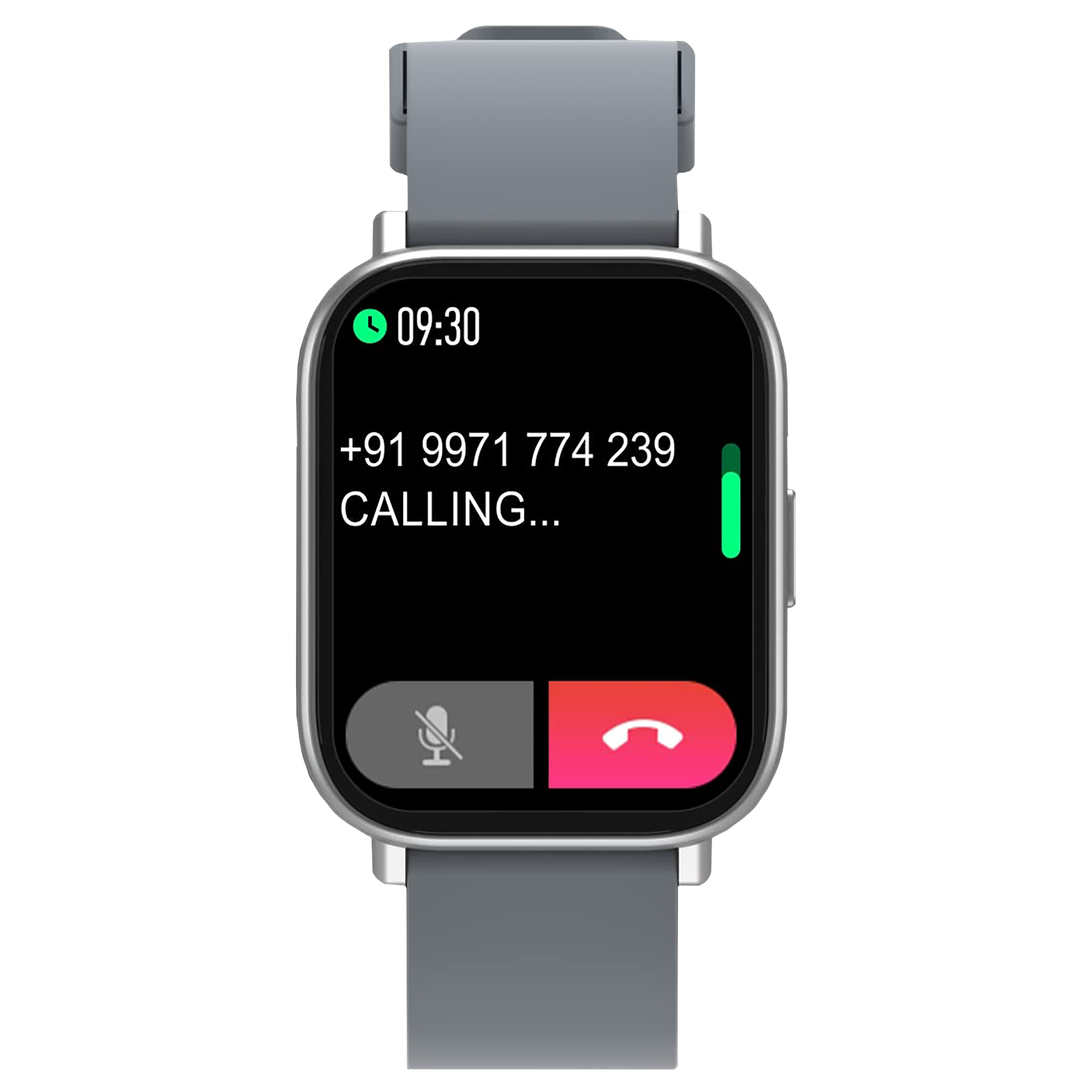 PORTRONICS Kronos Y1 Smartwatch with Bluetooth Calling (44.45mm HD Display, IP67 Splash Resistant, Grey Strap)