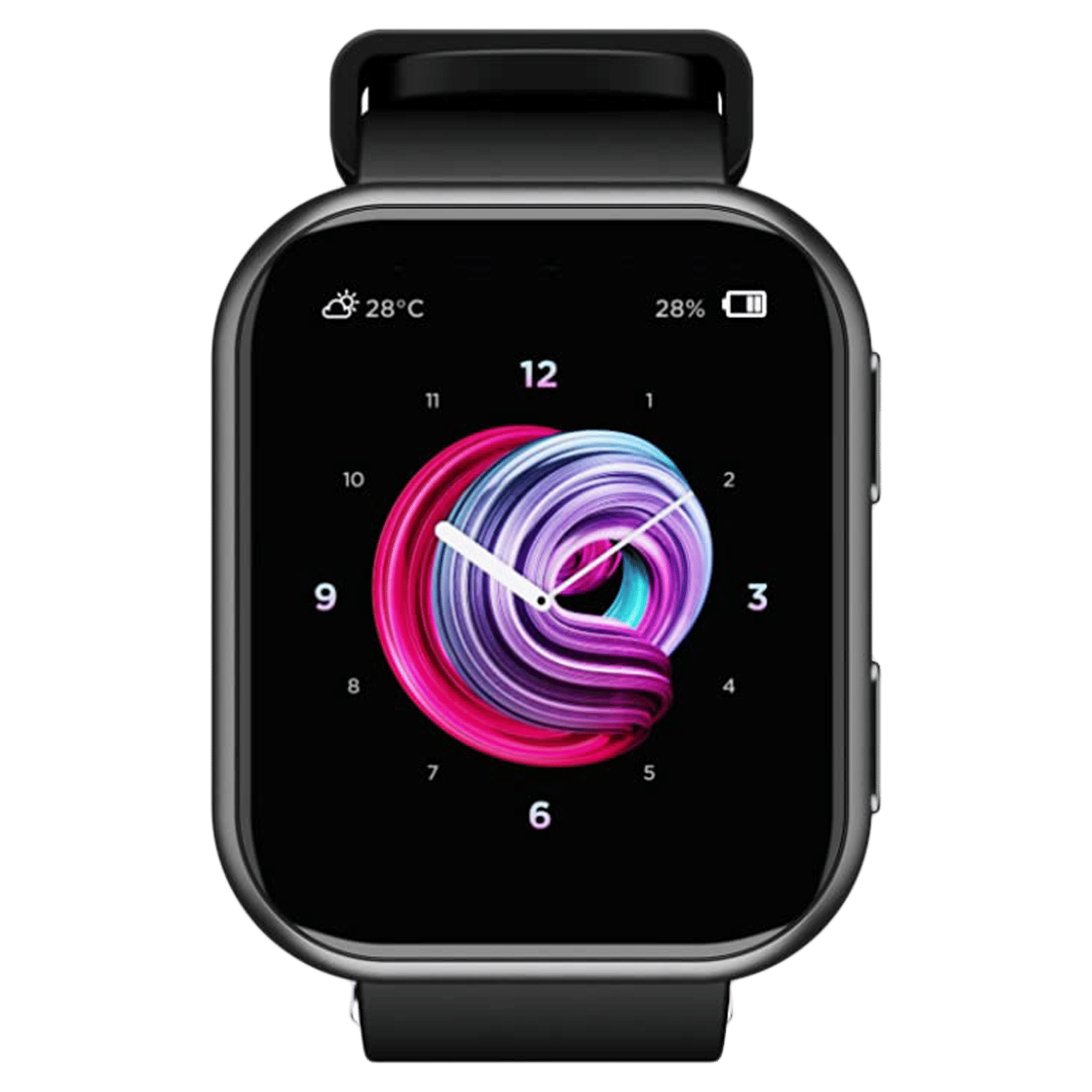 boAt Blaze Smartwatch with Activity Tracker (44.5mm HD Display, 3ATM Water Resistant, Active Black Strap)