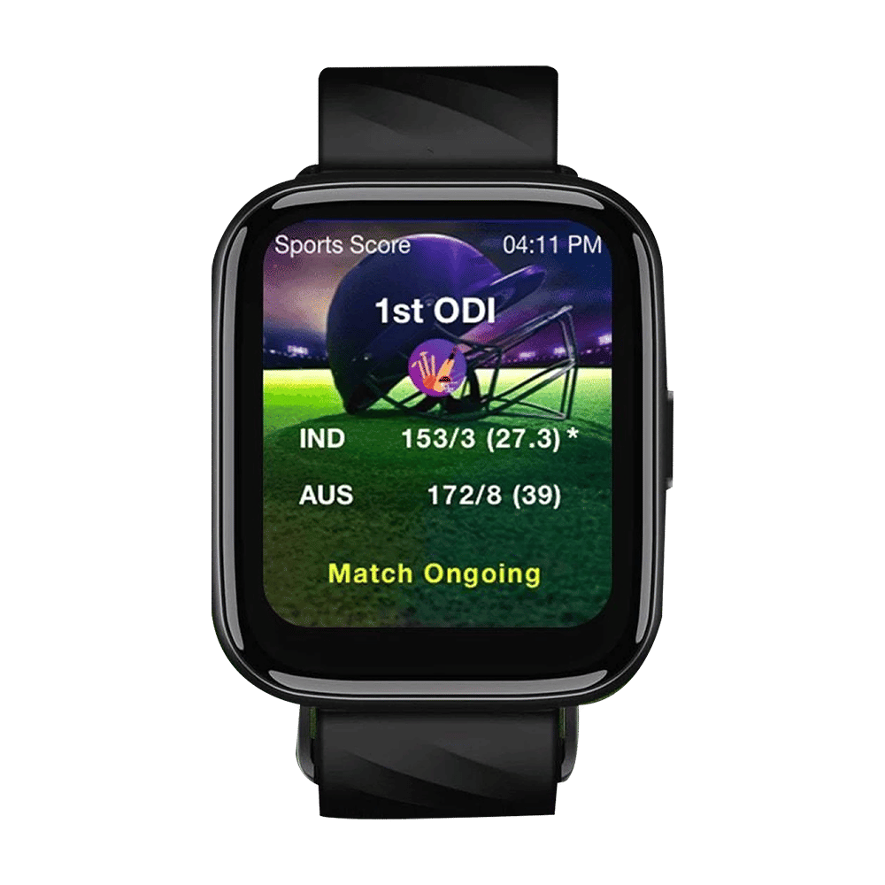 boAt Wave Pro Smartwatch with Health Monitoring (42.9mm HD Display, IP67 Sweat, Splash and Dust Resistant, Active Black Strap)