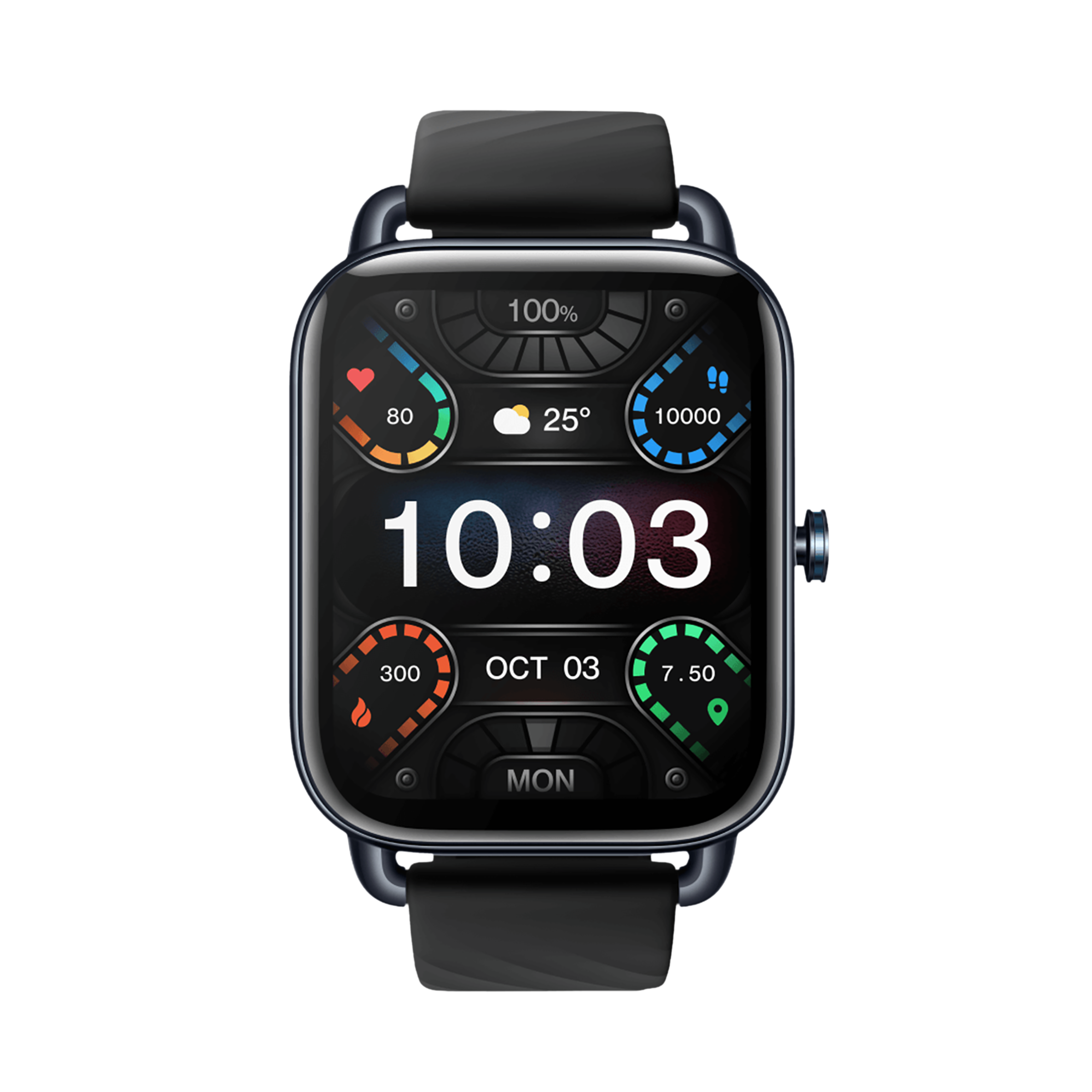 OnePlus Nord Smartwatch with Activity Tracker (45mm AMOLED Display, IP68  Water Resistant, Midnight Black Strap)