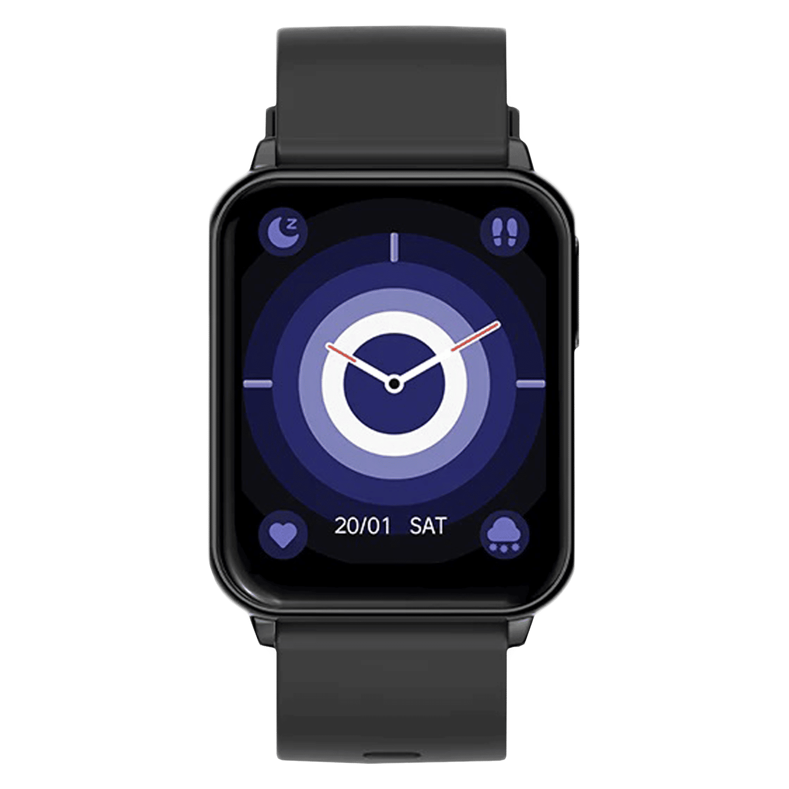 FIRE-BOLTT Hulk BSW052 Smartwatch with Bluetooth Calling (45mm AMOLED Display, IP67 Water Resistant, Black Strap)